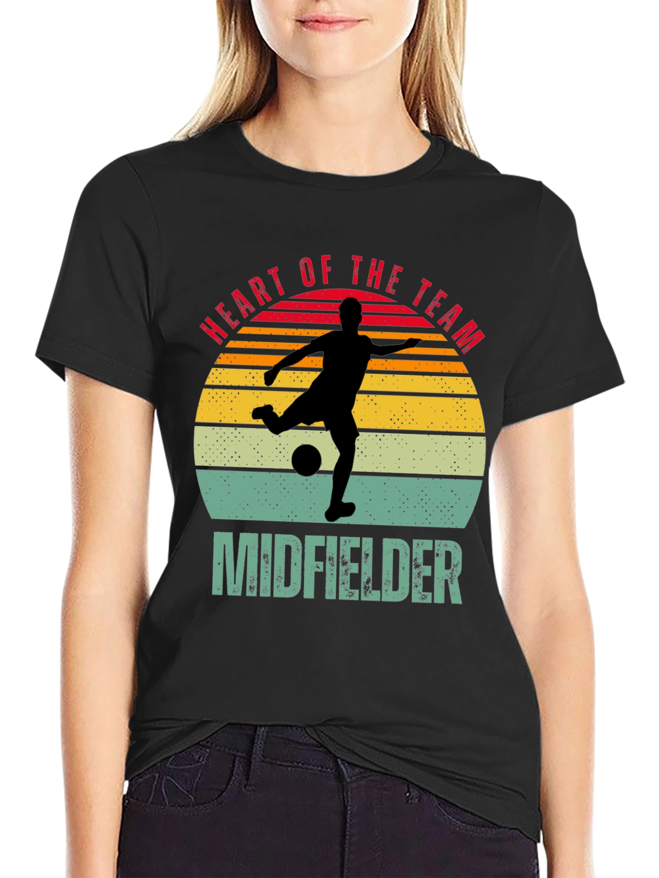 Heart of the Team Midfielder Soccer T-Shirt