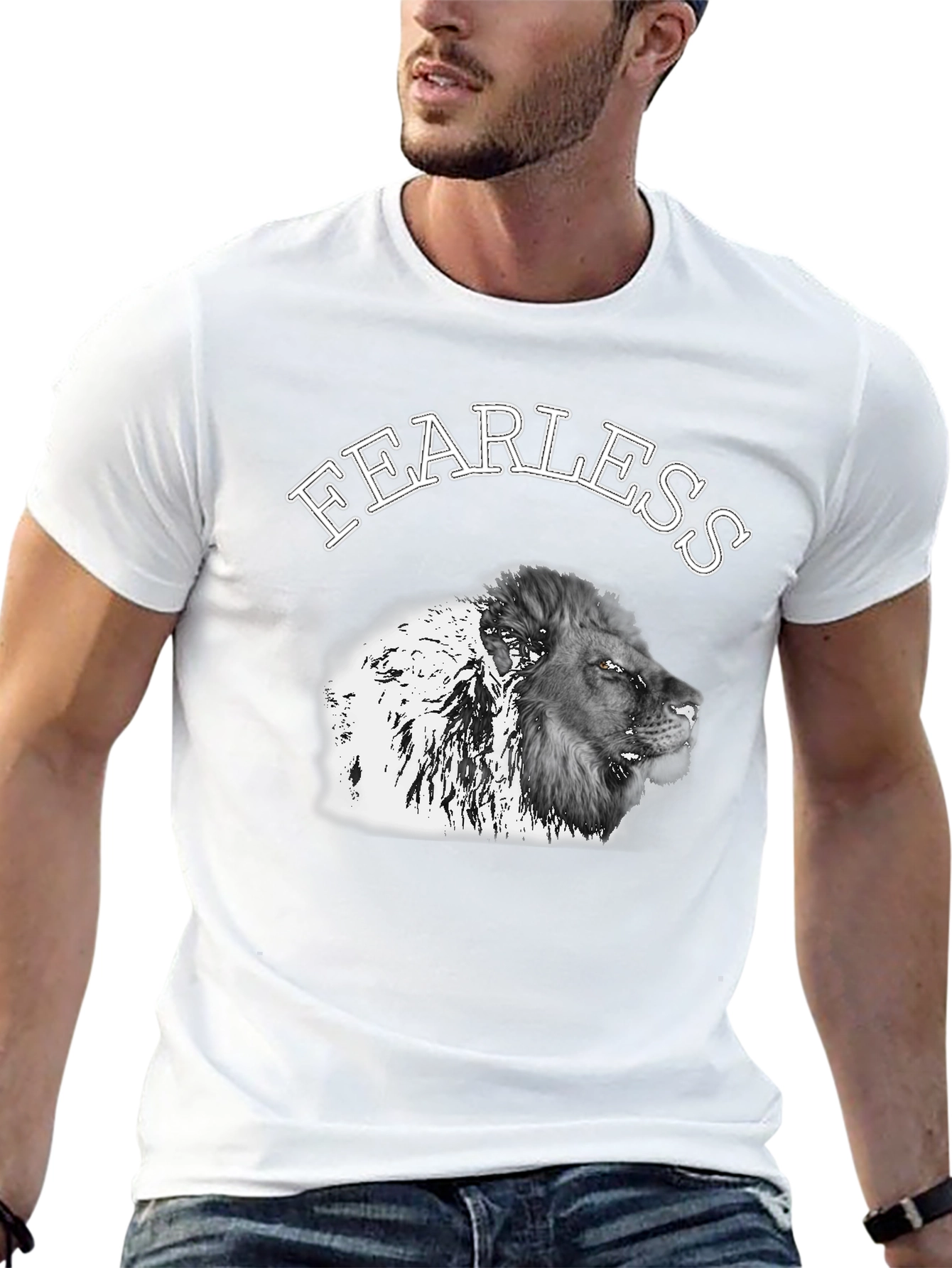 Fearless Lion Graphic Tee