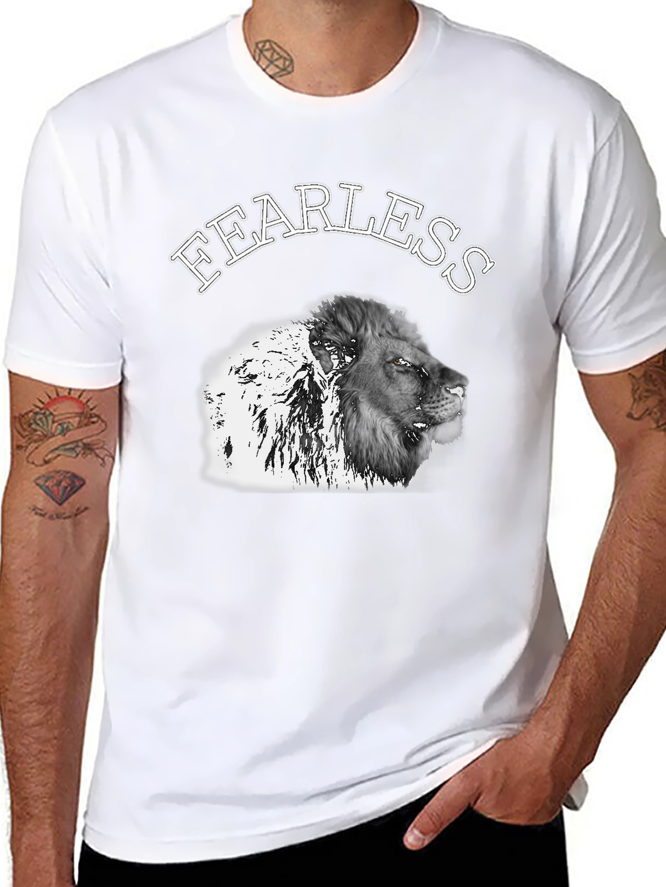 Fearless Lion Graphic Tee