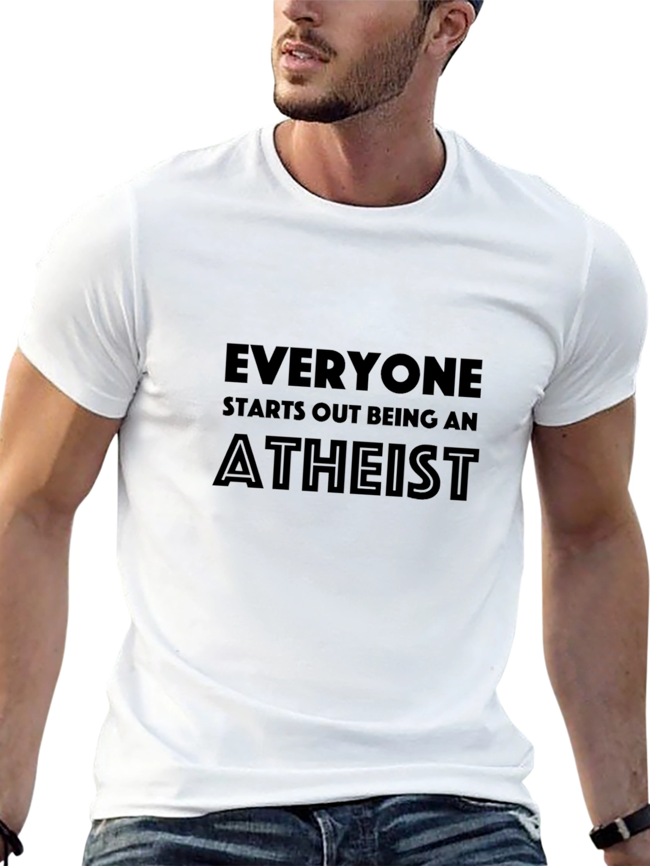 Atheist Statement Black T-Shirt