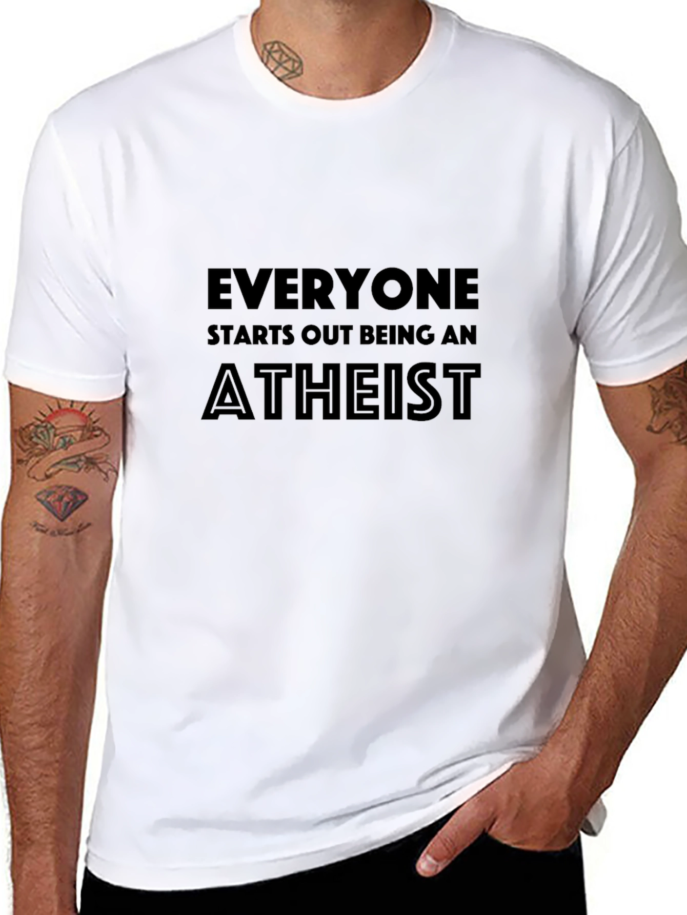 Atheist Statement Black T-Shirt