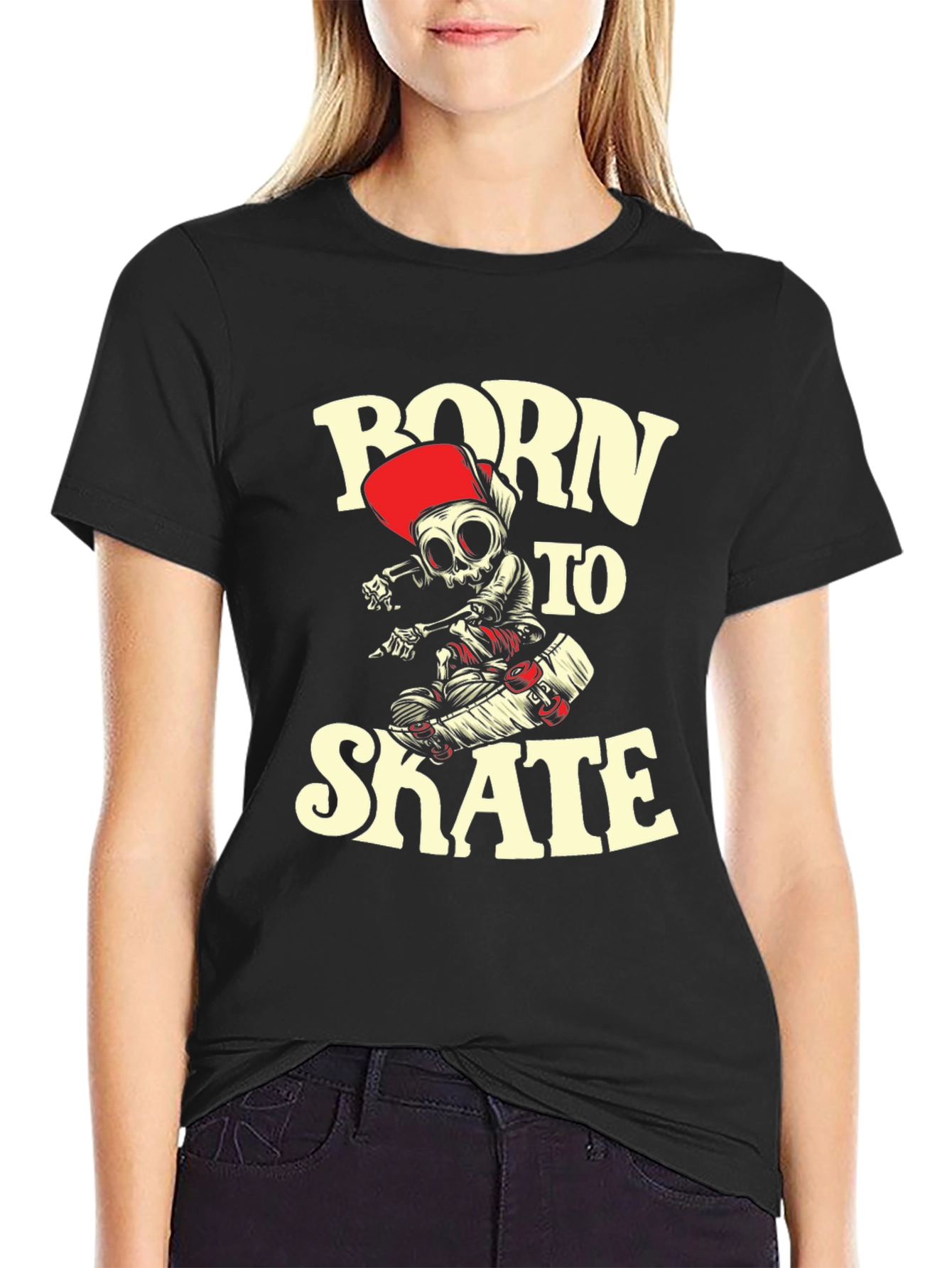 Born to Skate Graphic Tee - Black