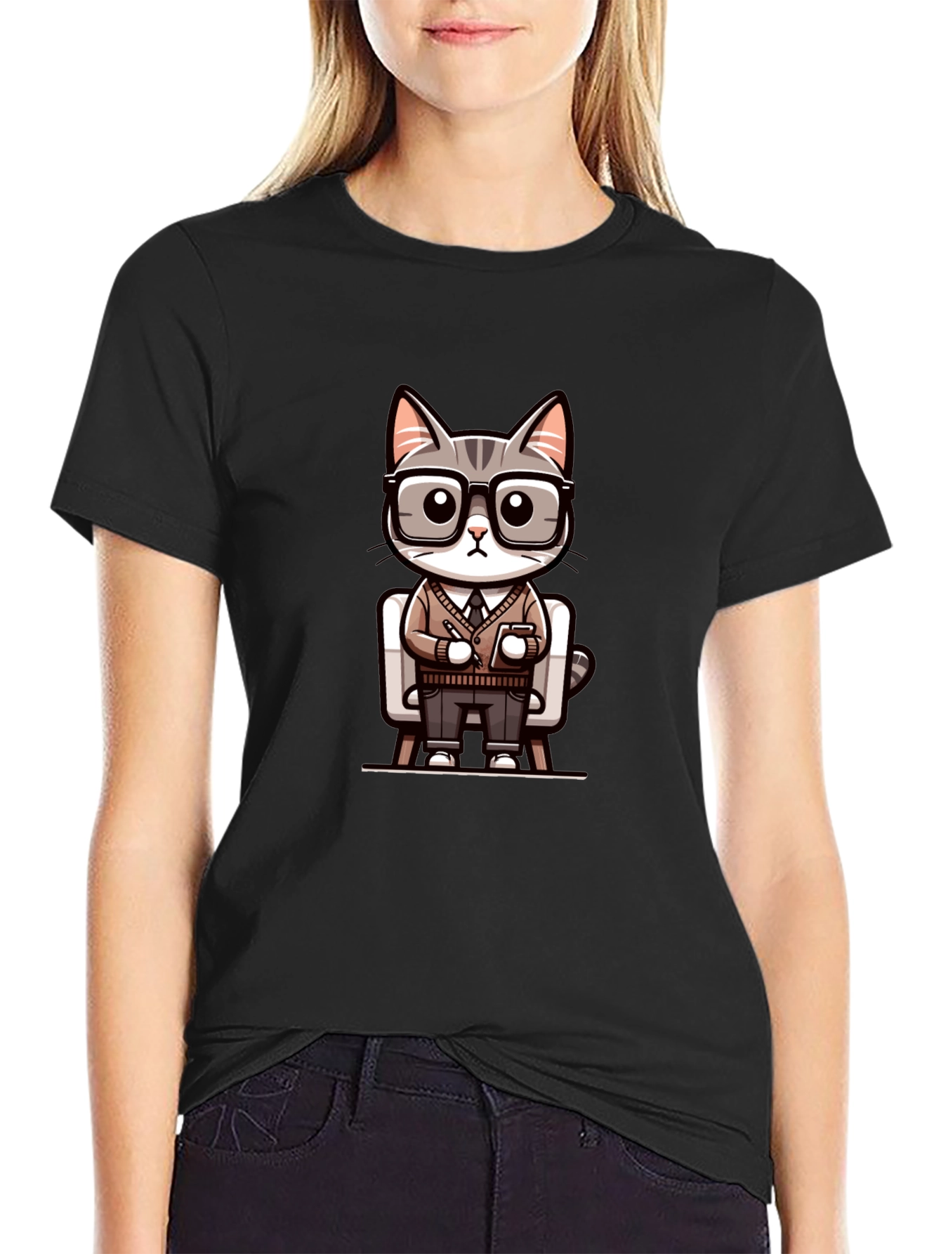 Professor Cat T-Shirt - Stylish & Unique Design