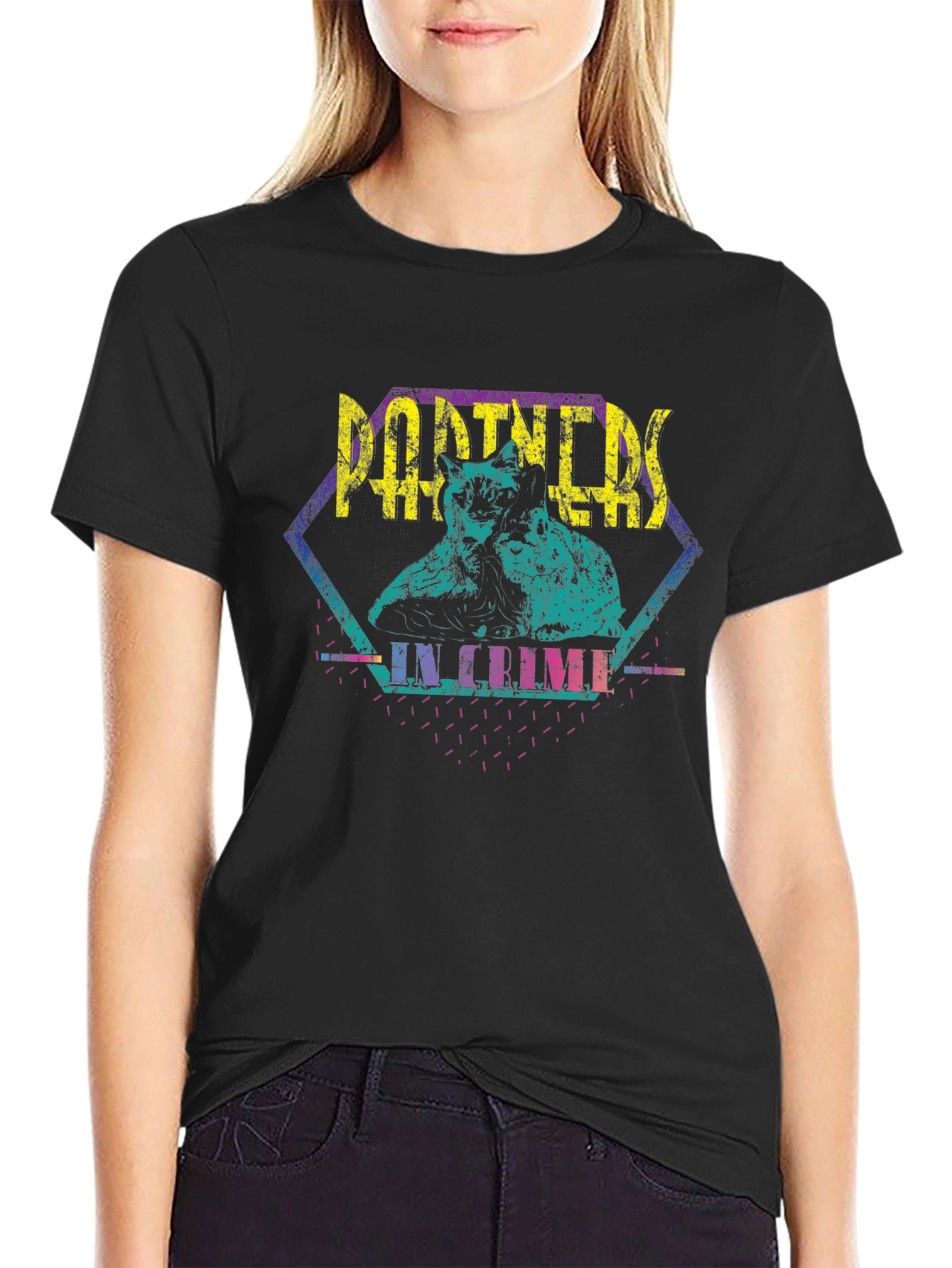 Partners in Crime Retro Graphic T-Shirt