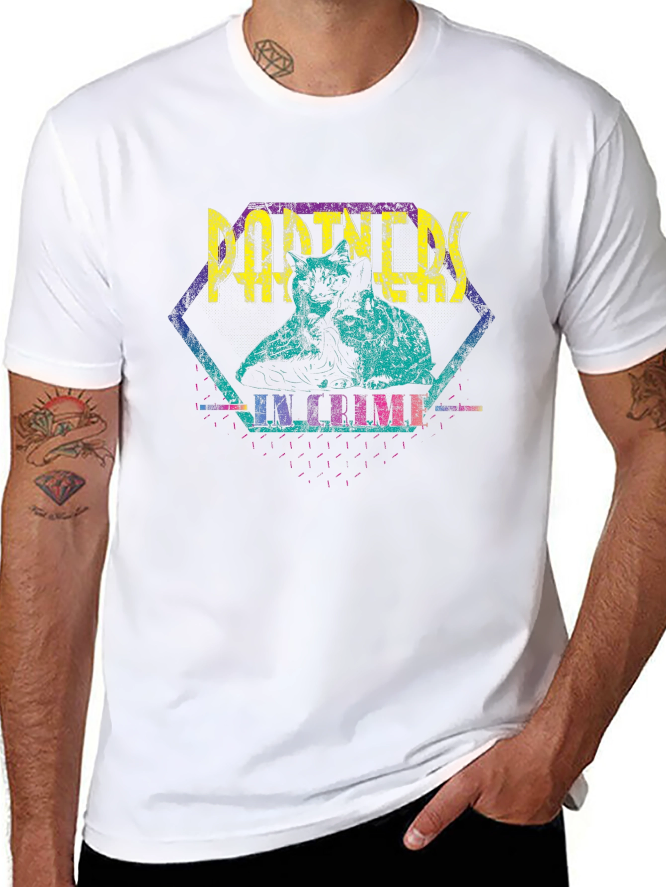 Partners in Crime Retro Graphic T-Shirt