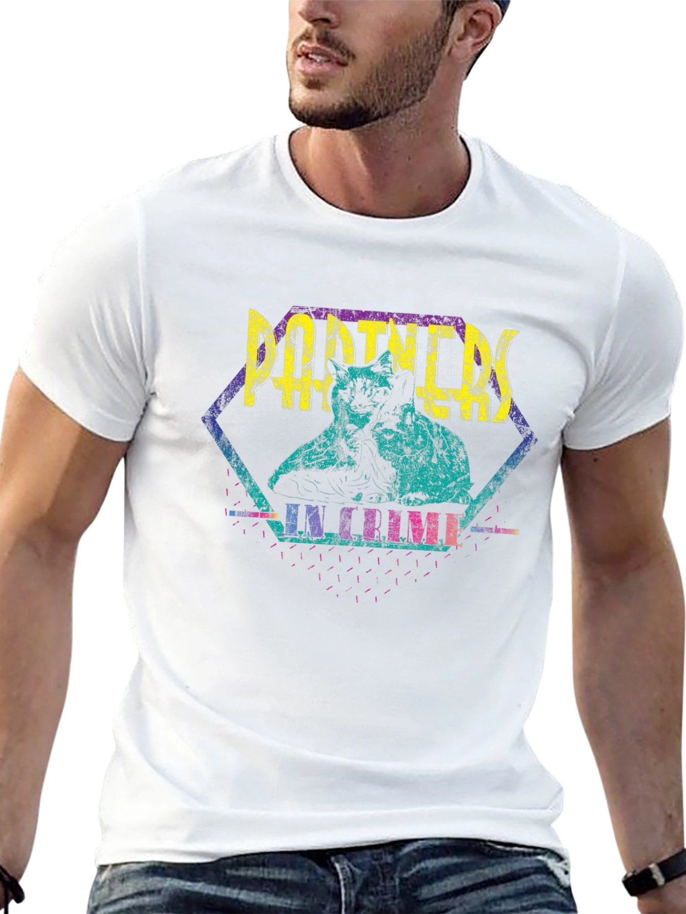 Partners in Crime Retro Graphic T-Shirt