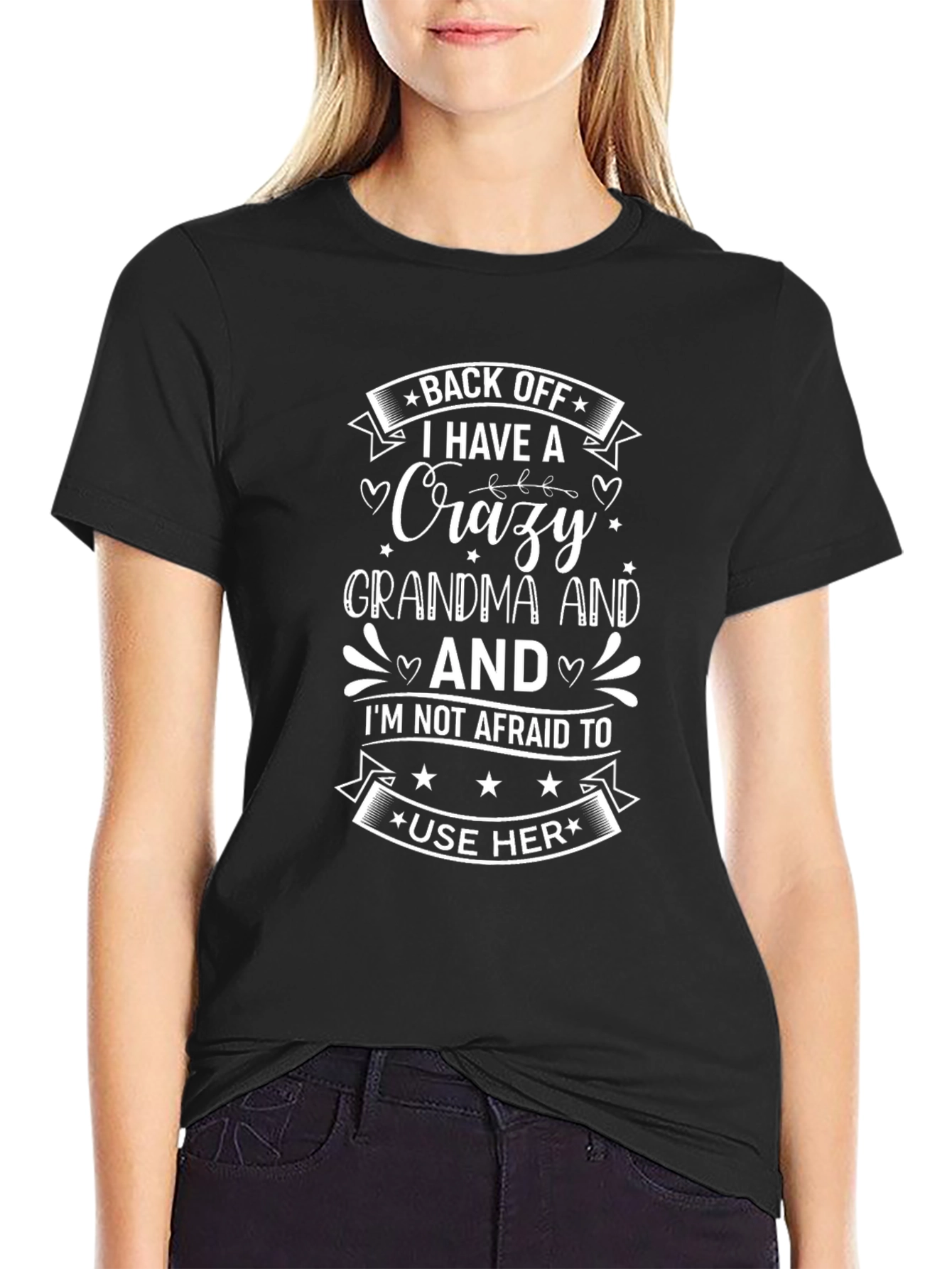 Crazy Grandma Graphic Tee - Back Off T-Shirt
