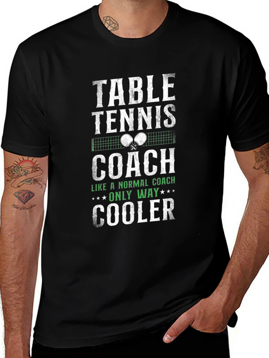 Table Tennis Coach Graphic Tee - Cool Gift for Coaches