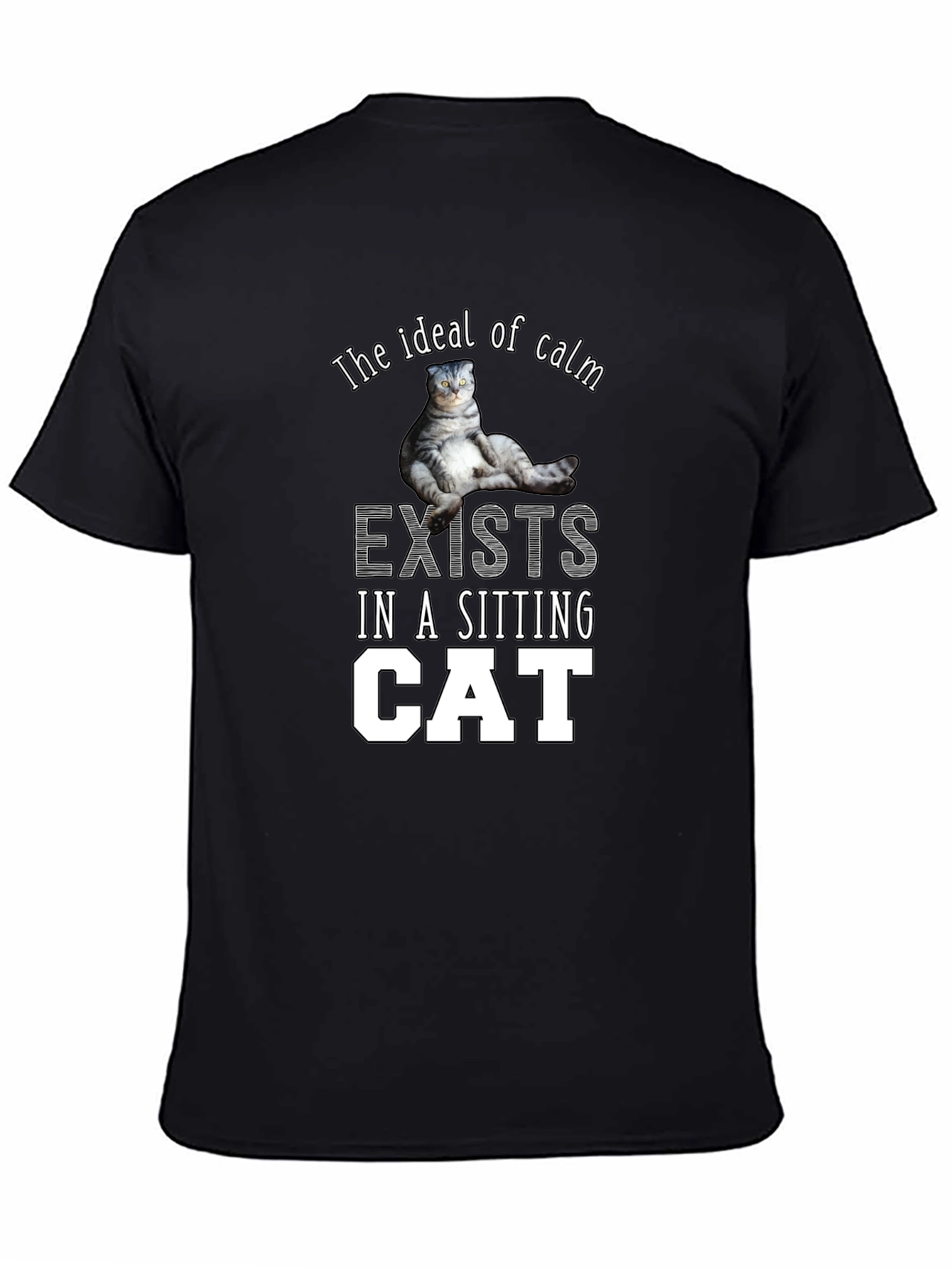 Ideal Calm Sitting Cat T-Shirt