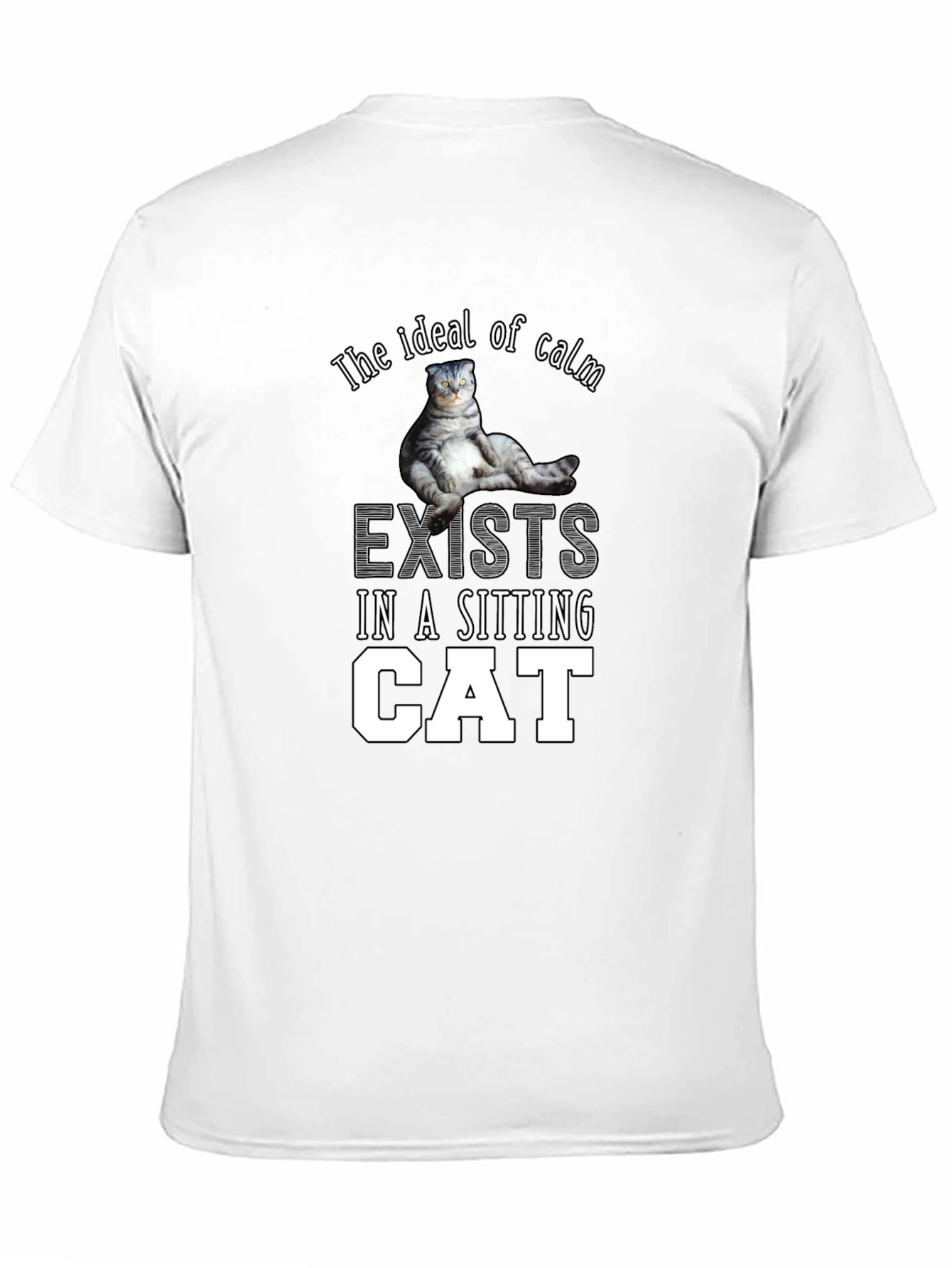 Ideal Calm Sitting Cat T-Shirt