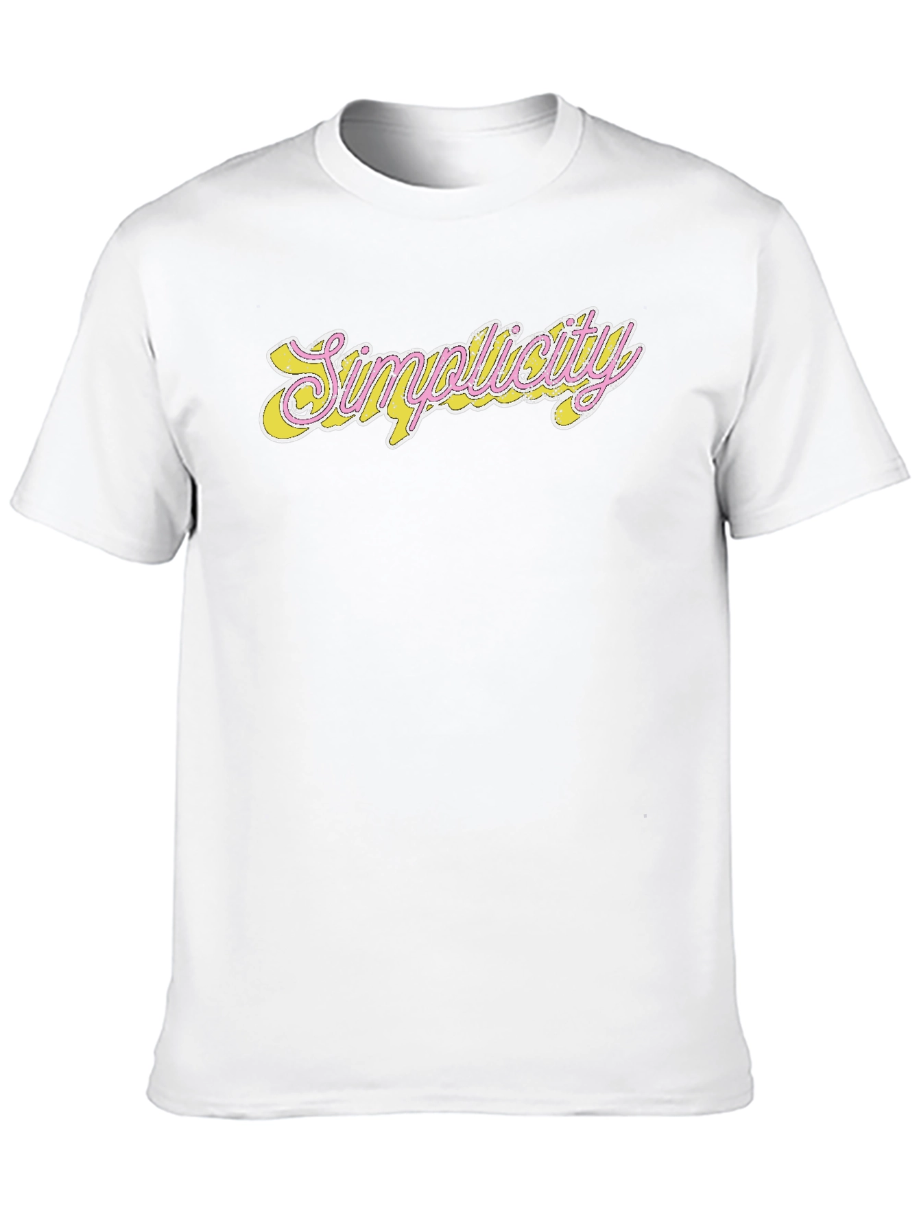 Simplicity Graphic Tee - Stylish Black Cotton Blend Shirt