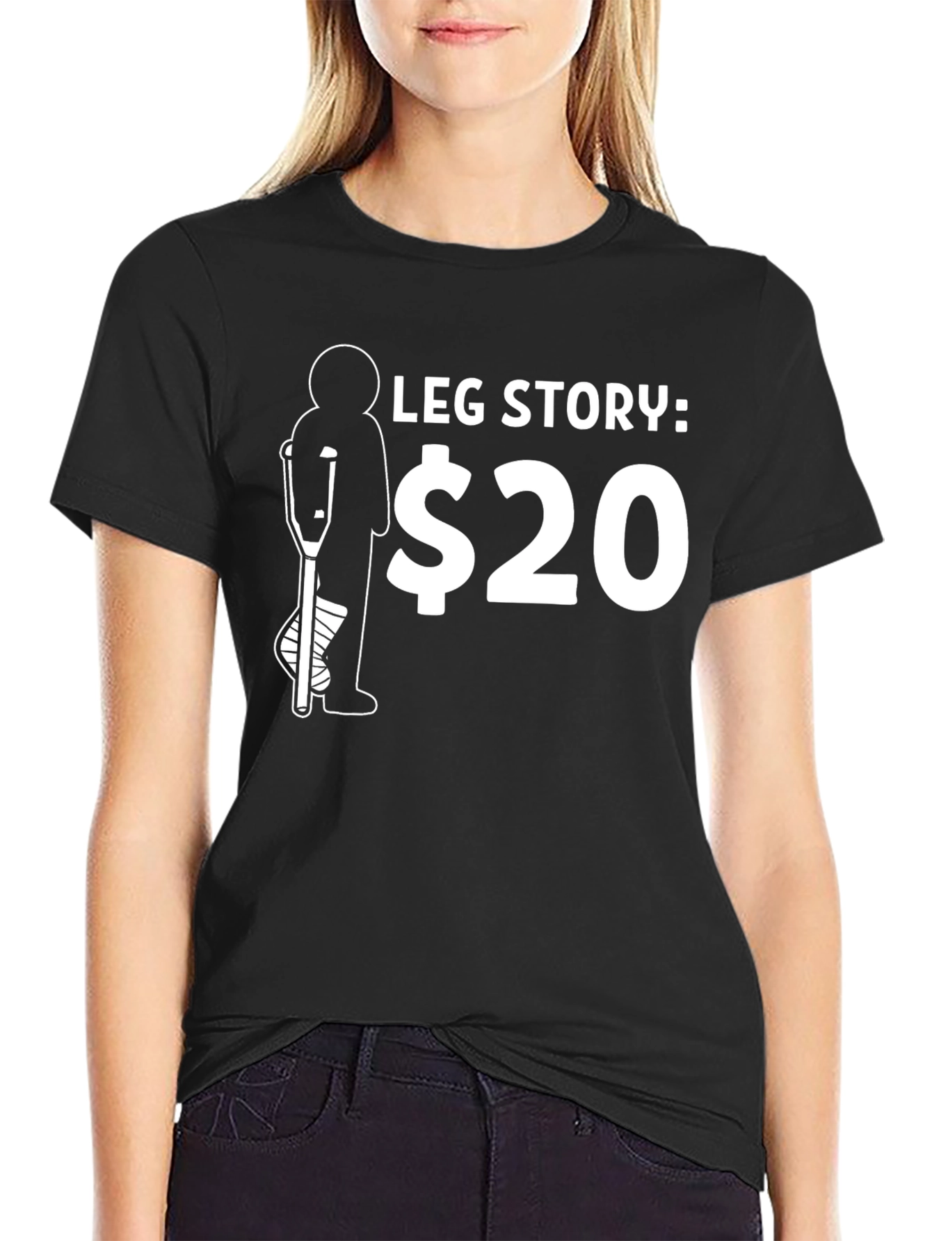 Leg Story $20 Graphic T-Shirt