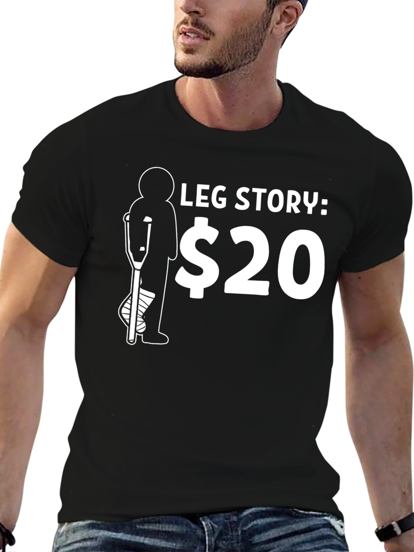 Leg Story $20 Graphic T-Shirt