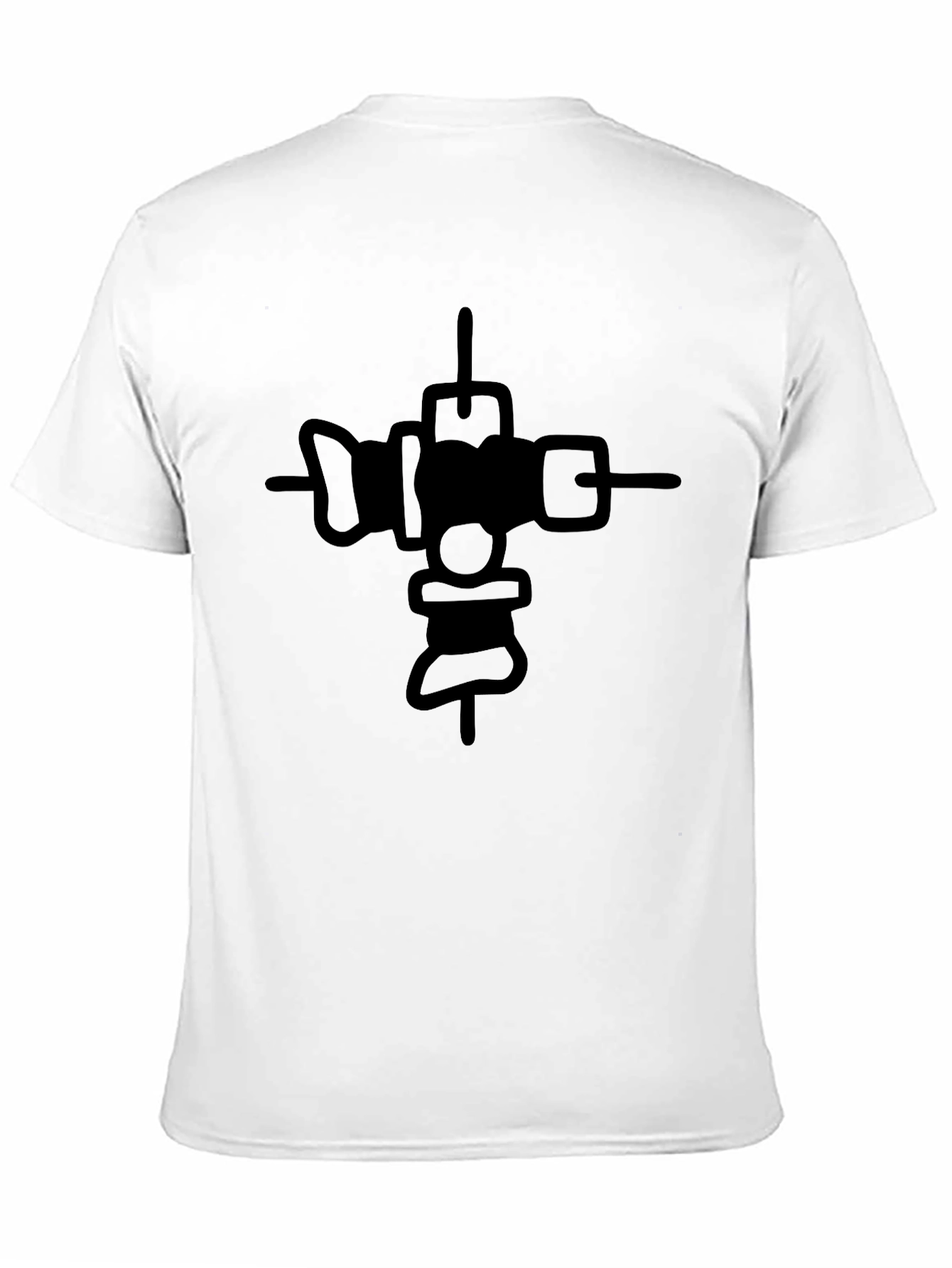 Abstract Graphic Black T-Shirt for Men