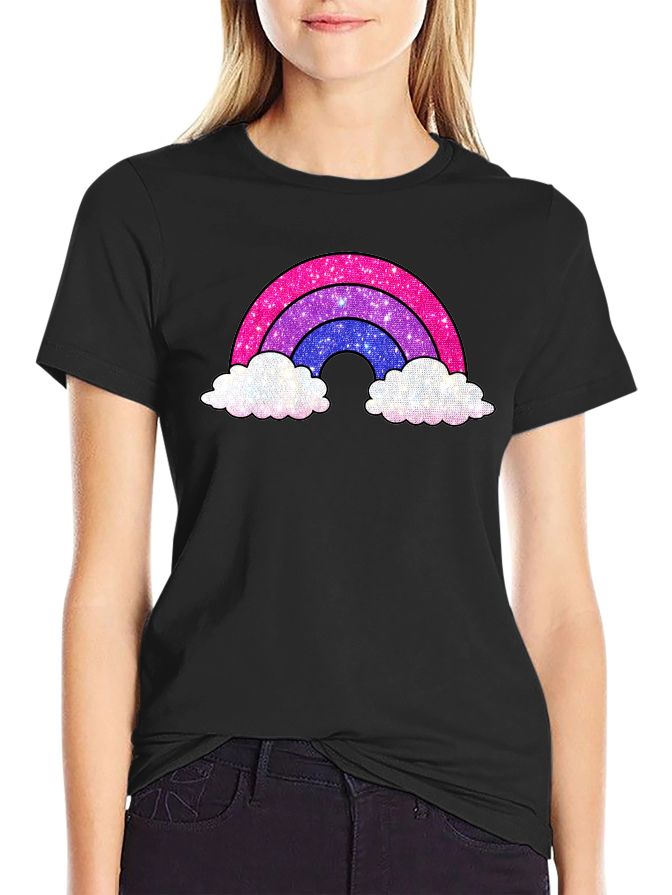 Bisexual Pride Rainbow Graphic T-Shirt