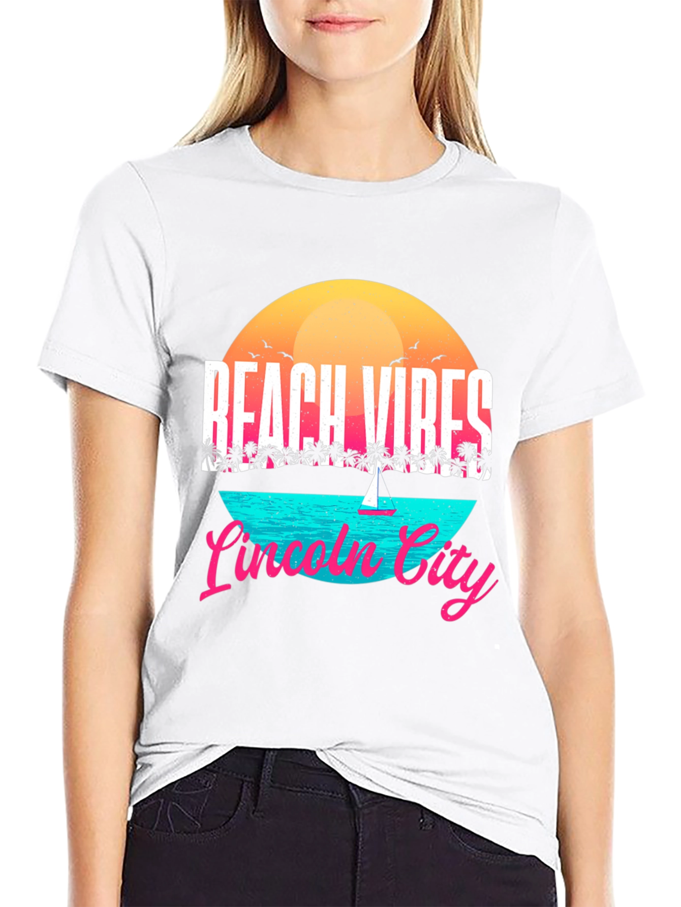 Beach Vibes Lincoln City T-Shirt