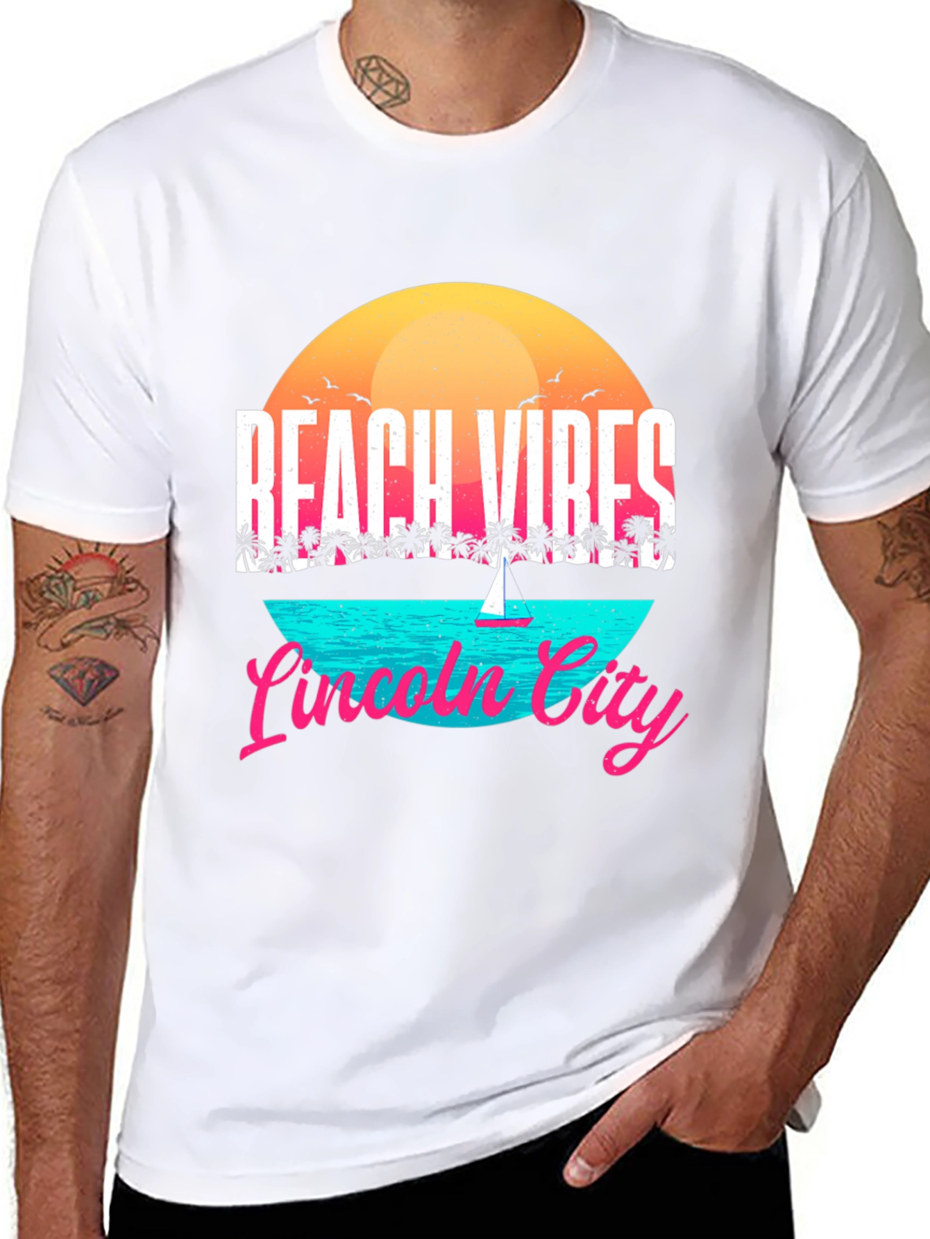 Beach Vibes Lincoln City T-Shirt
