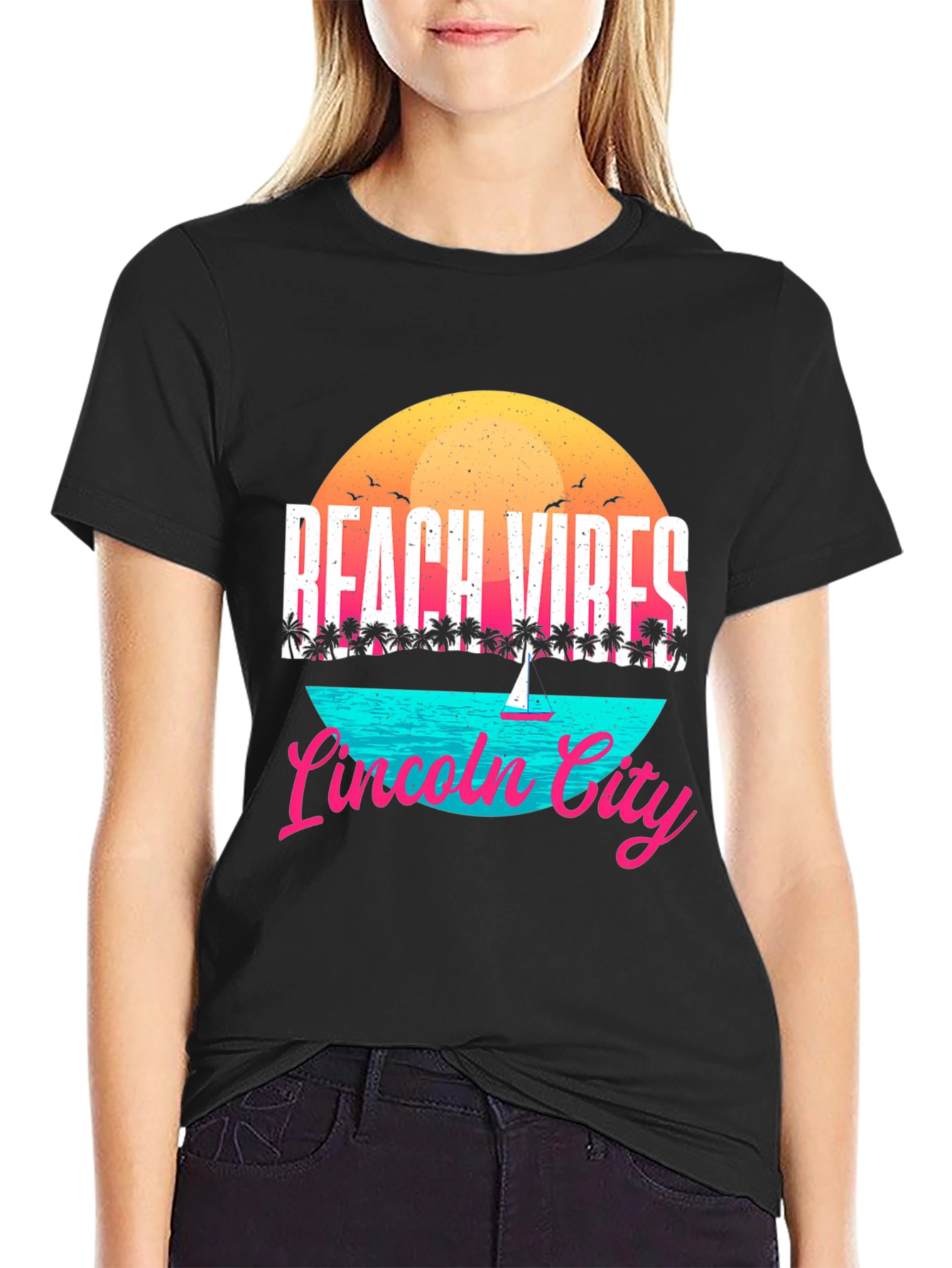 Beach Vibes Lincoln City T-Shirt