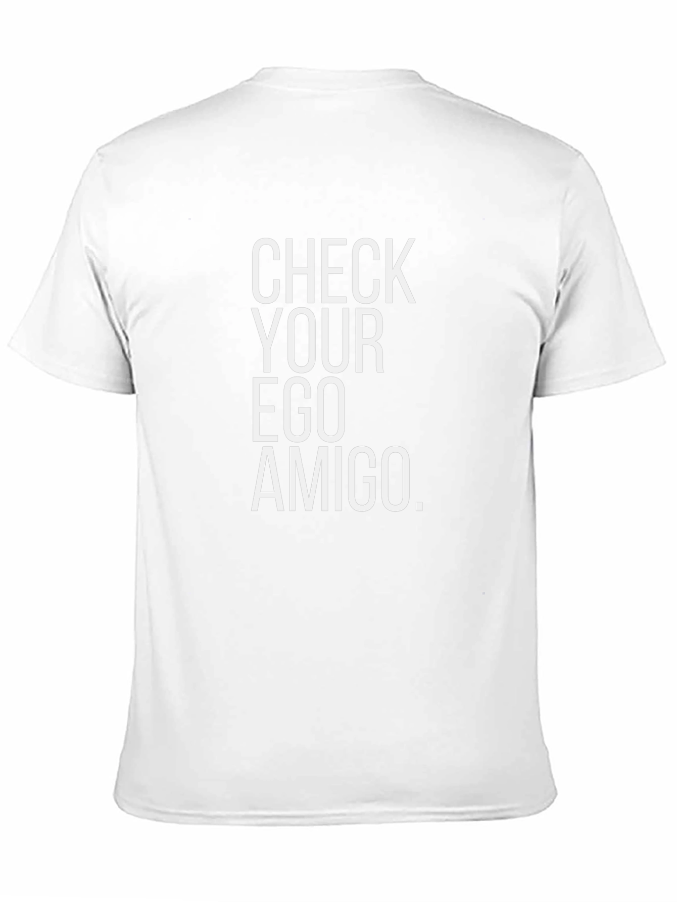 Check Your Ego Amigo T-Shirt - Black