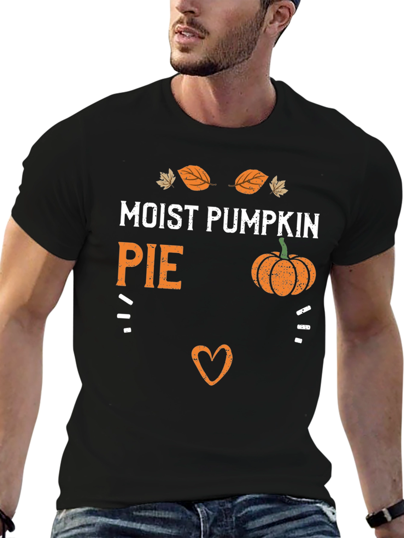 Moist Pumpkin Pie Funny Fall Graphic Tee
