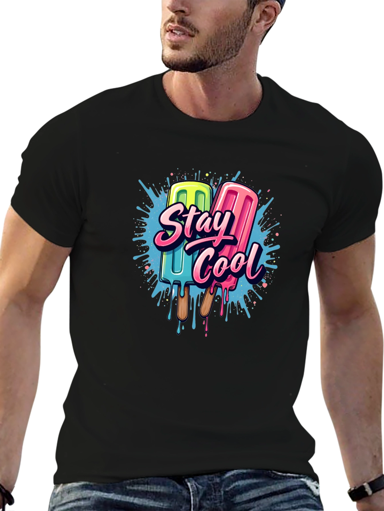 Stay Cool Popsicle Graphic T-Shirt