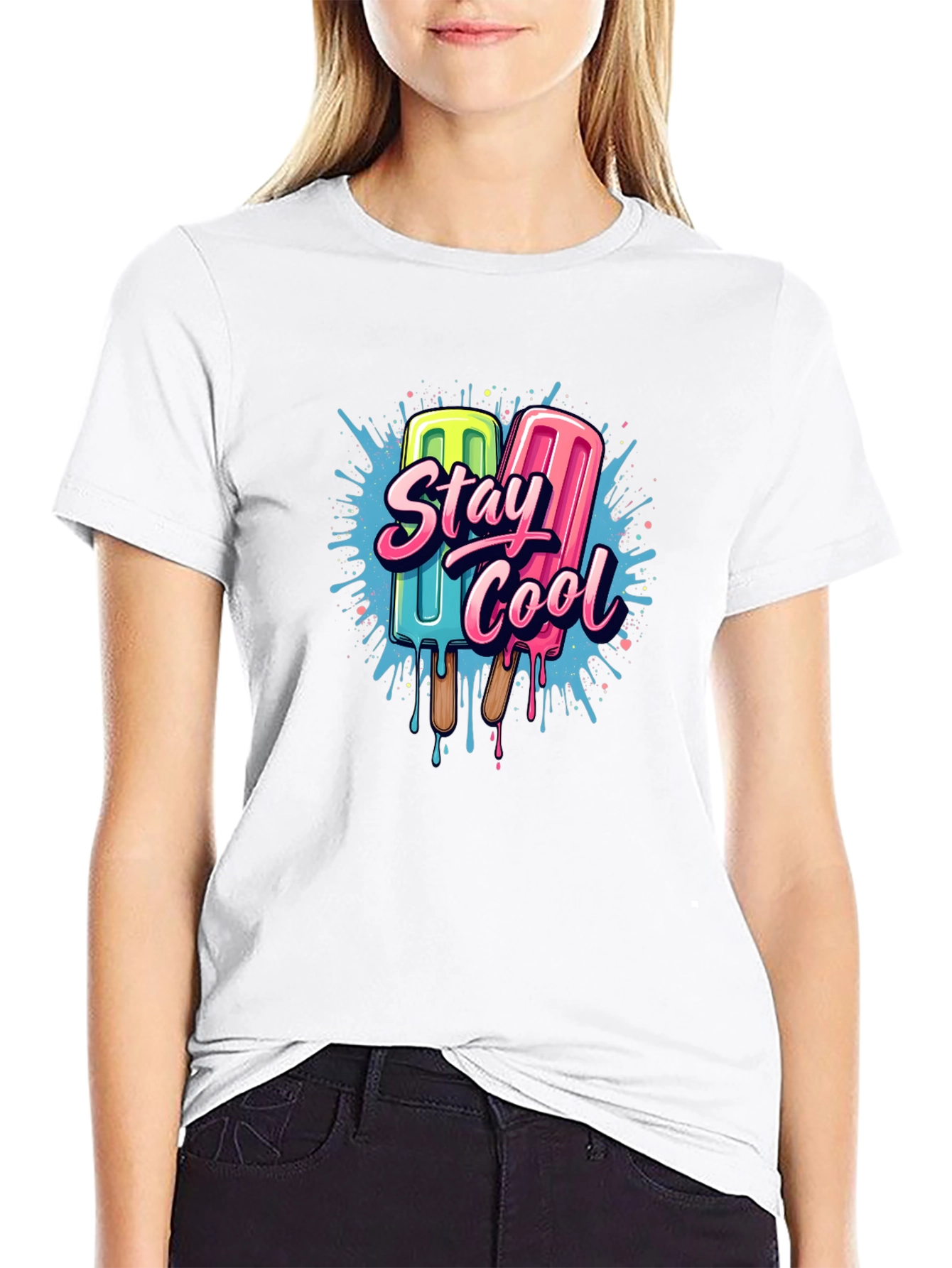 Stay Cool Popsicle Graphic T-Shirt