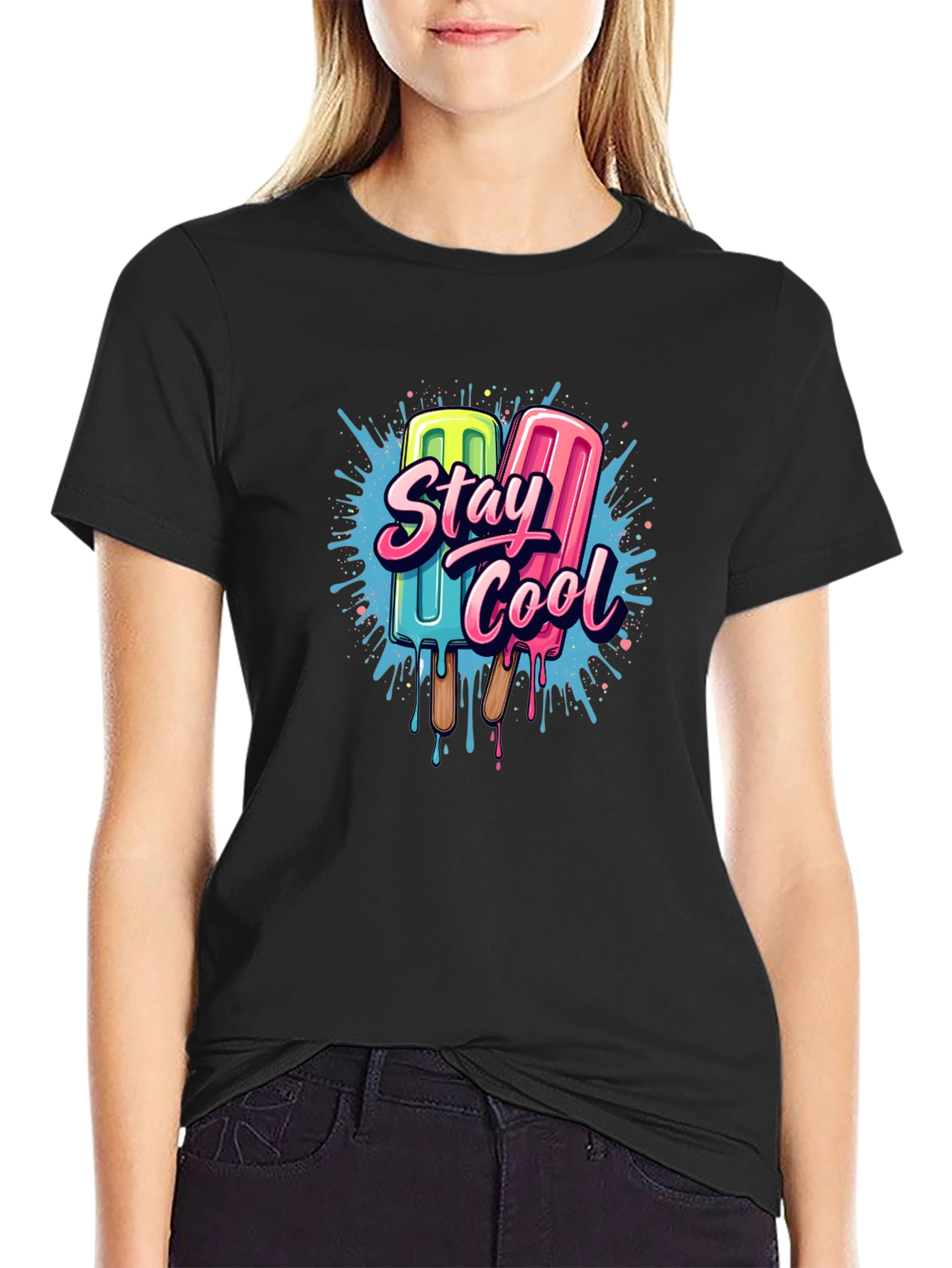 Stay Cool Popsicle Graphic T-Shirt