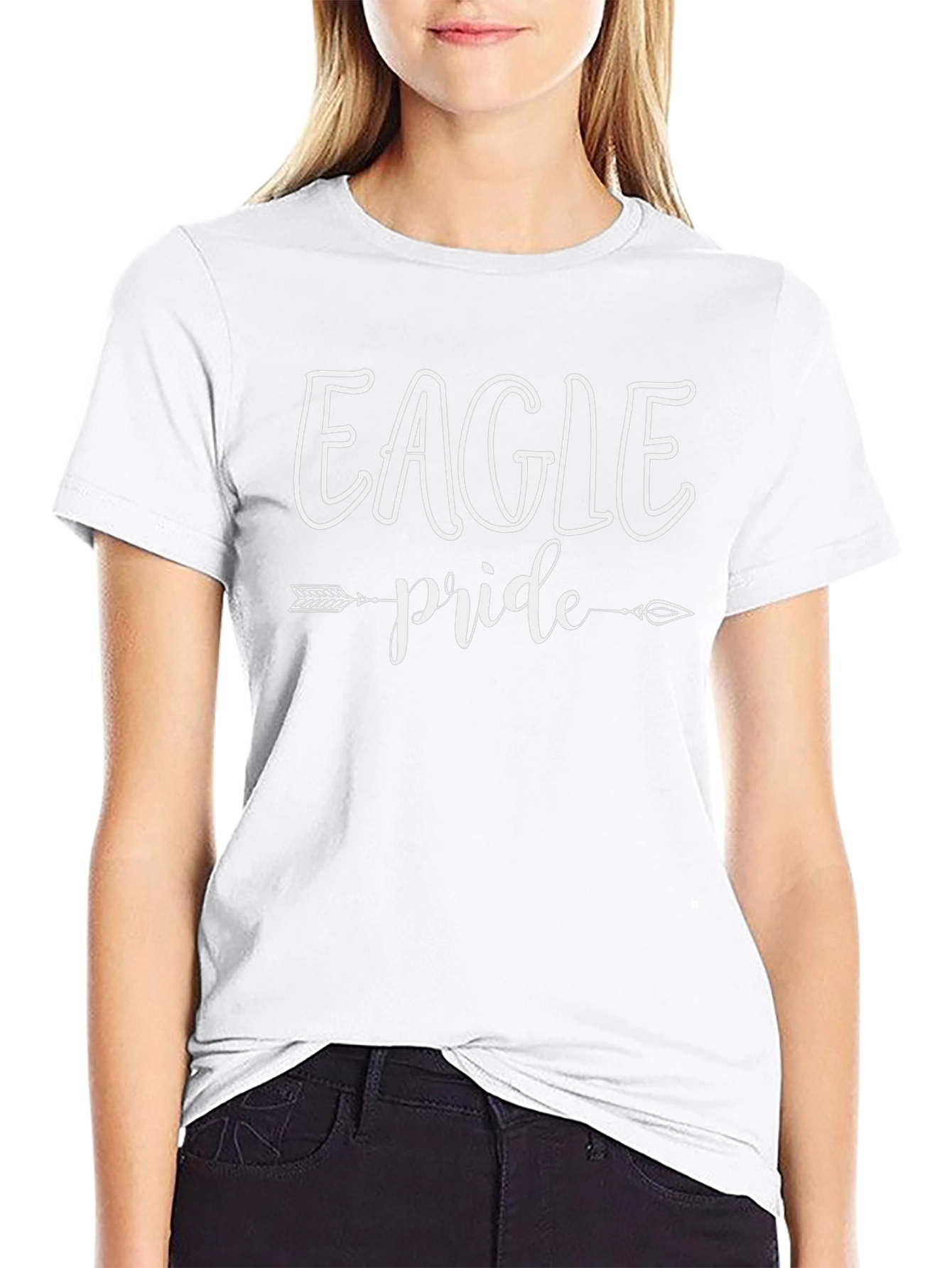 Eagle Pride Graphic Tee - Black Cotton T-Shirt