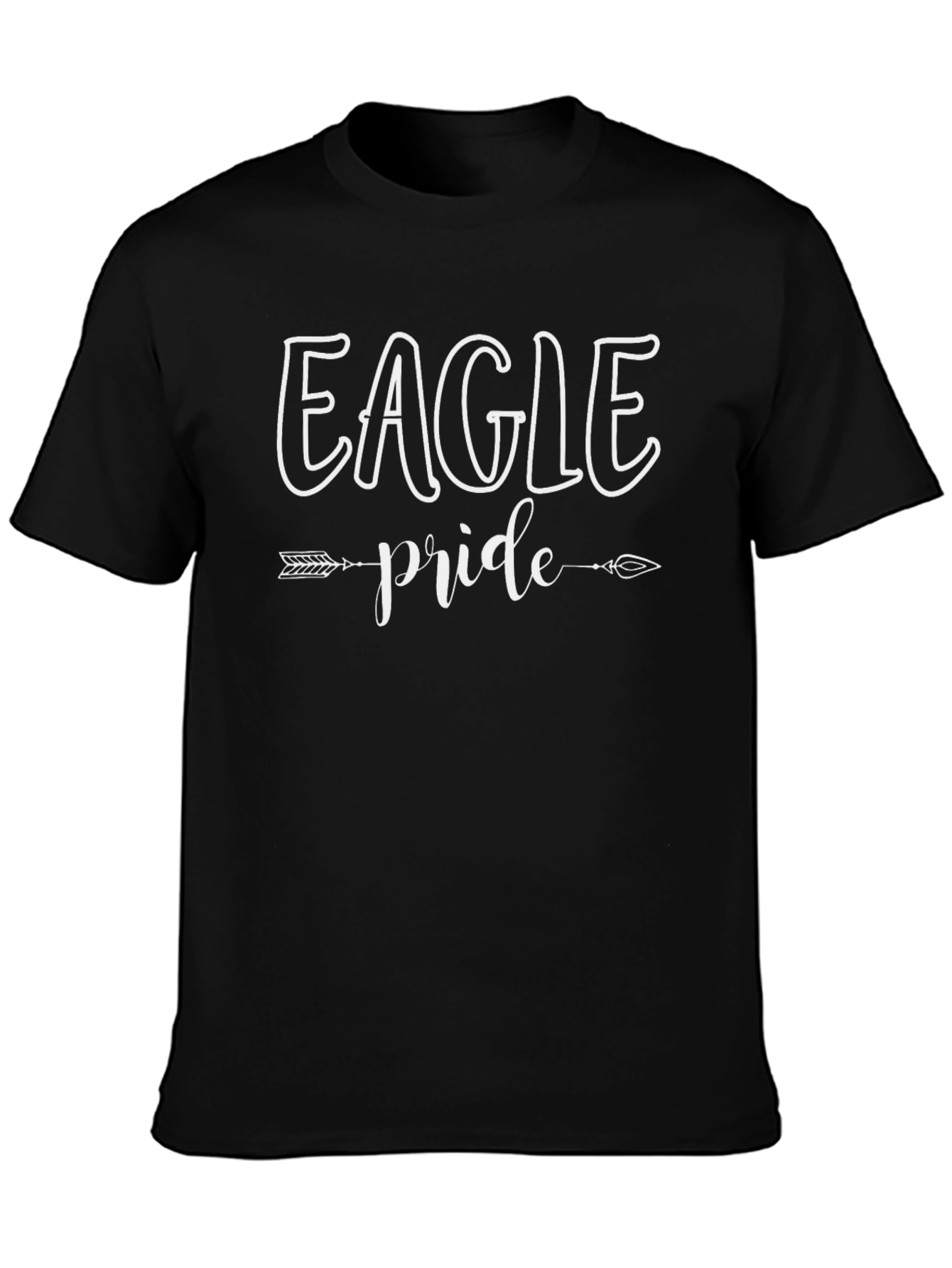 Eagle Pride Graphic Tee - Black Cotton T-Shirt