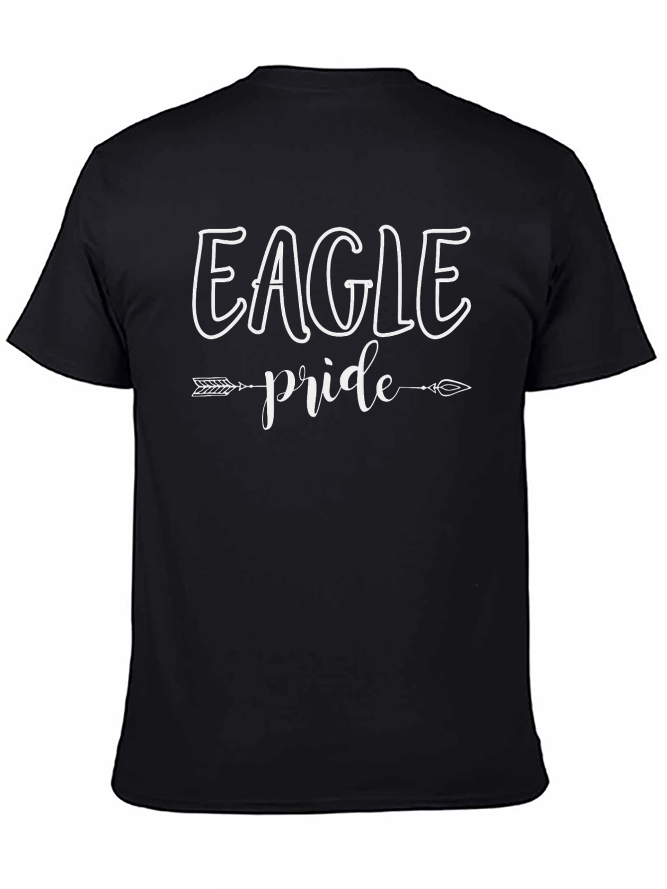 Eagle Pride Graphic Tee - Black Cotton T-Shirt