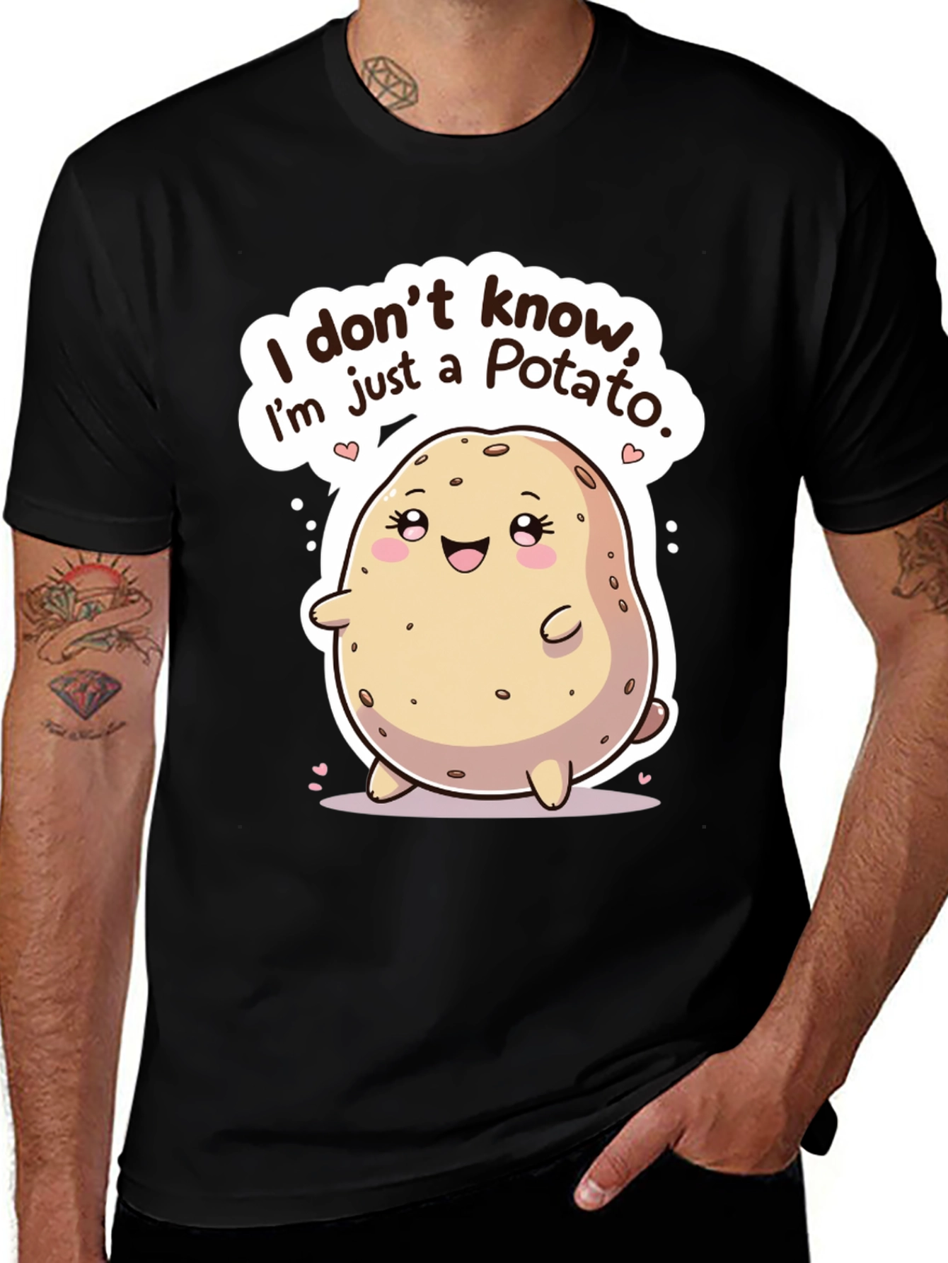 Funny Potato Graphic T-Shirt