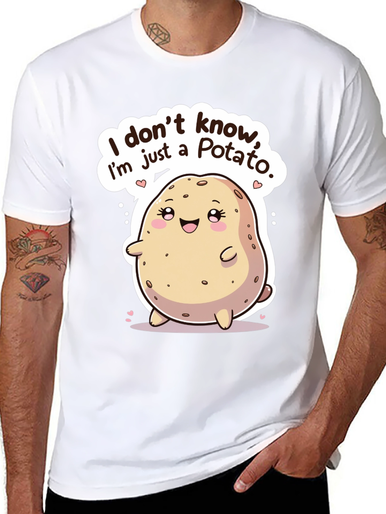 Funny Potato Graphic T-Shirt