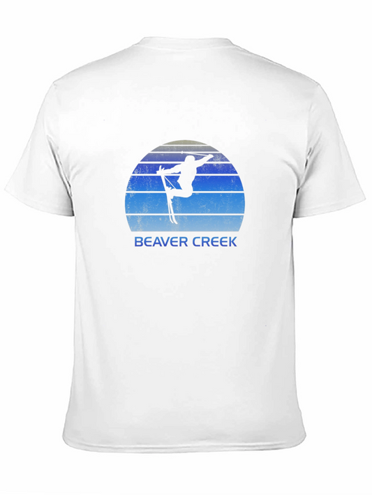 Beaver Creek Ski T-Shirt - Vintage Style Silhouette