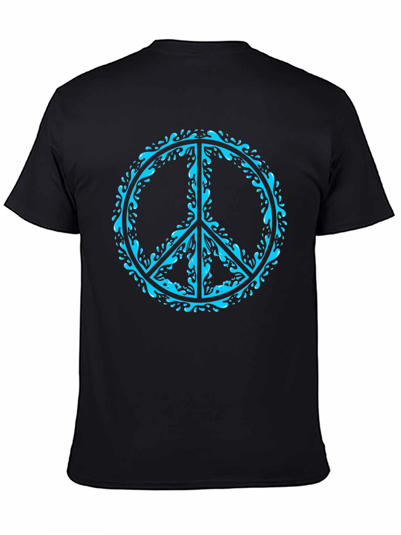 Peace Sign Graphic Tee - Stylish Black T-Shirt