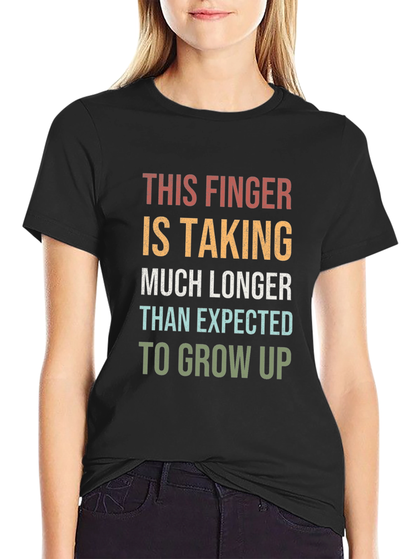 Funny This Finger T-Shirt - Quirky Statement Tee