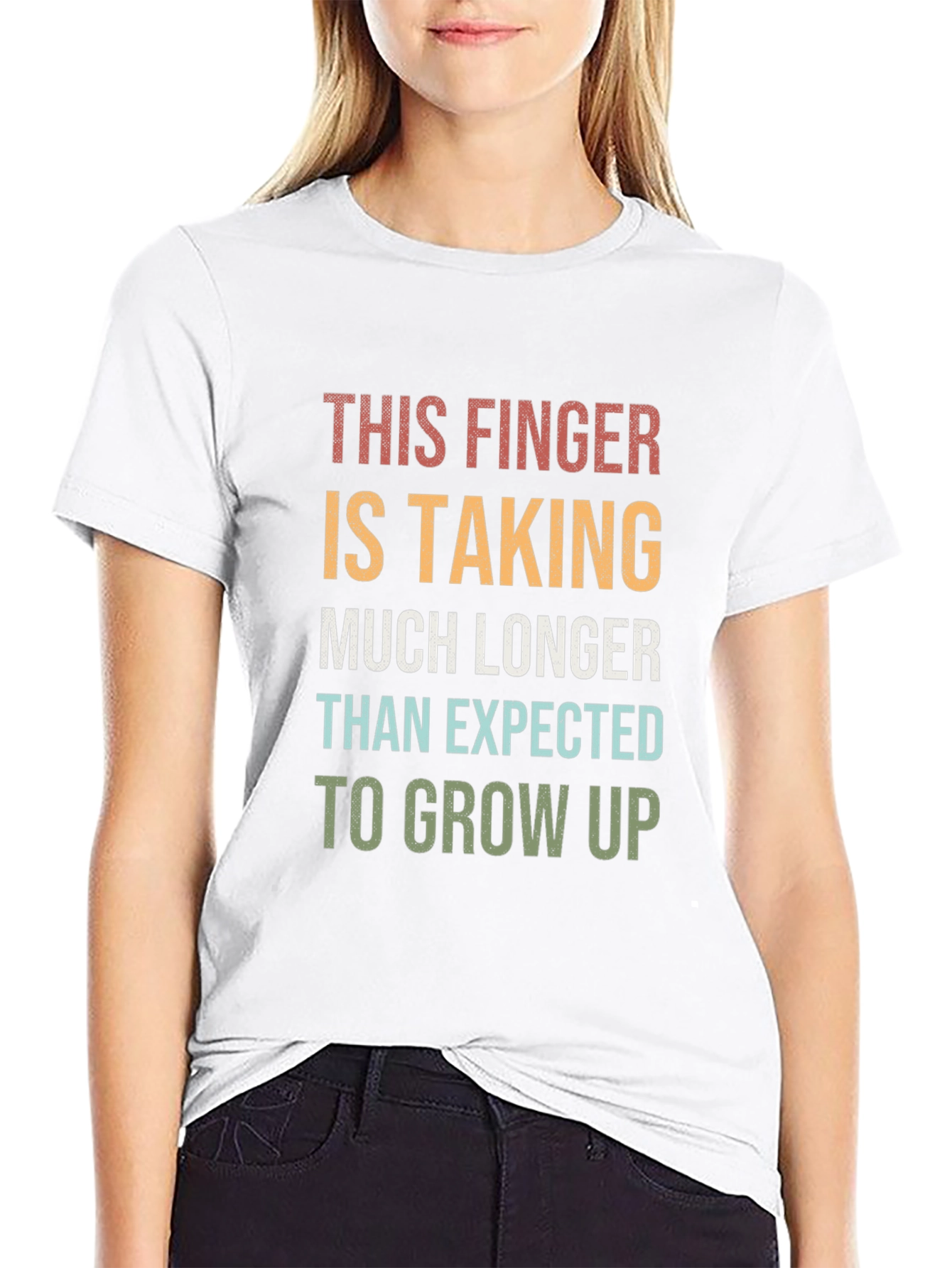 Funny This Finger T-Shirt - Quirky Statement Tee