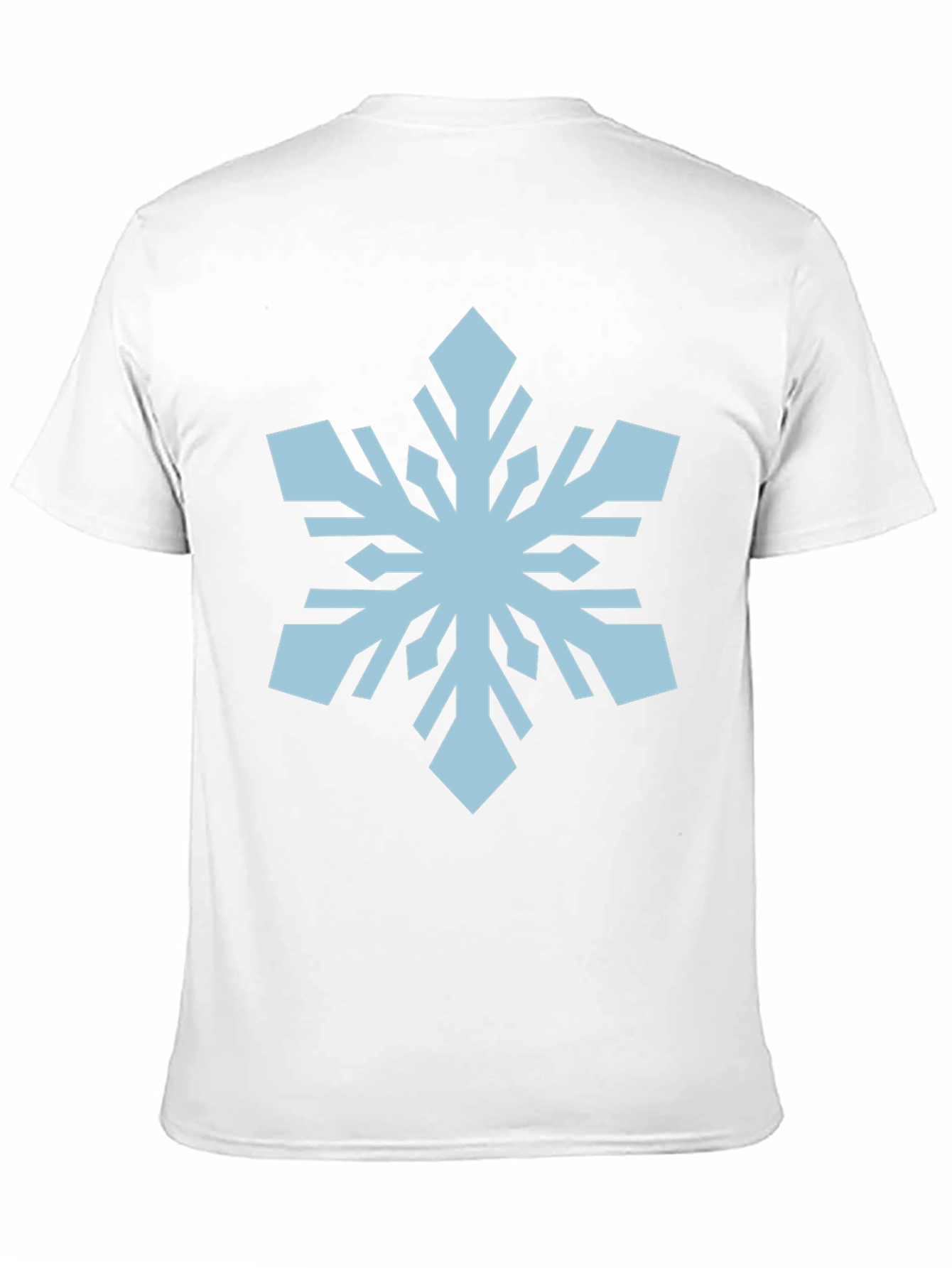 Snowflake Graphic Print Black T-Shirt