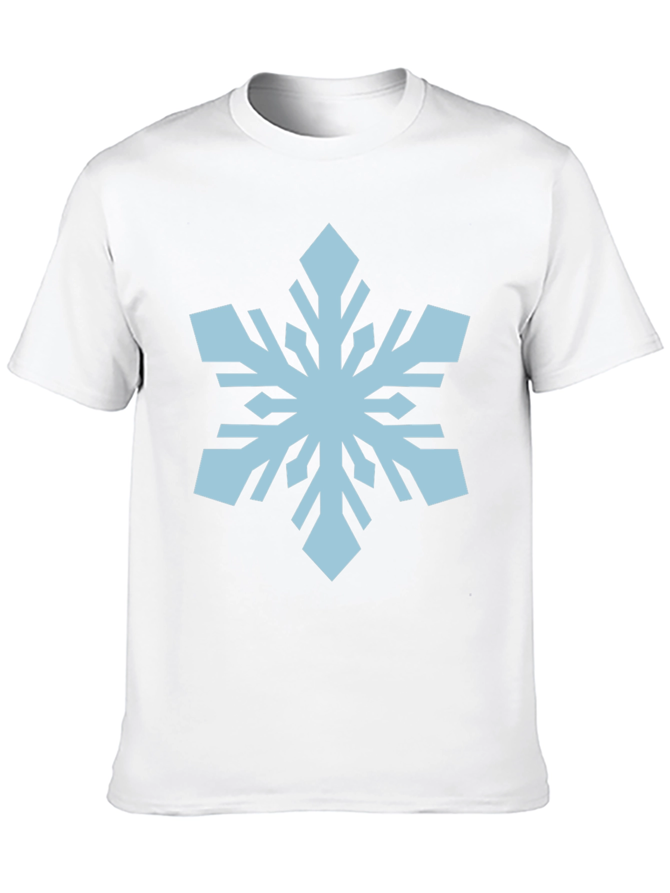 Snowflake Graphic Print Black T-Shirt