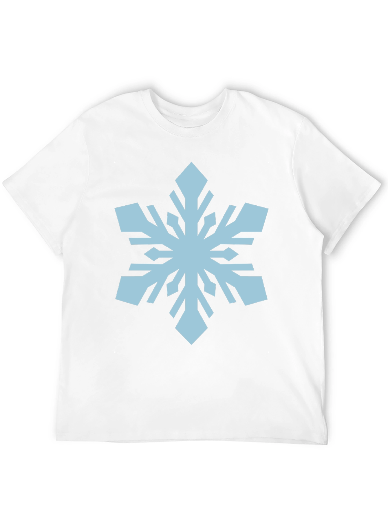 Snowflake Graphic Print Black T-Shirt