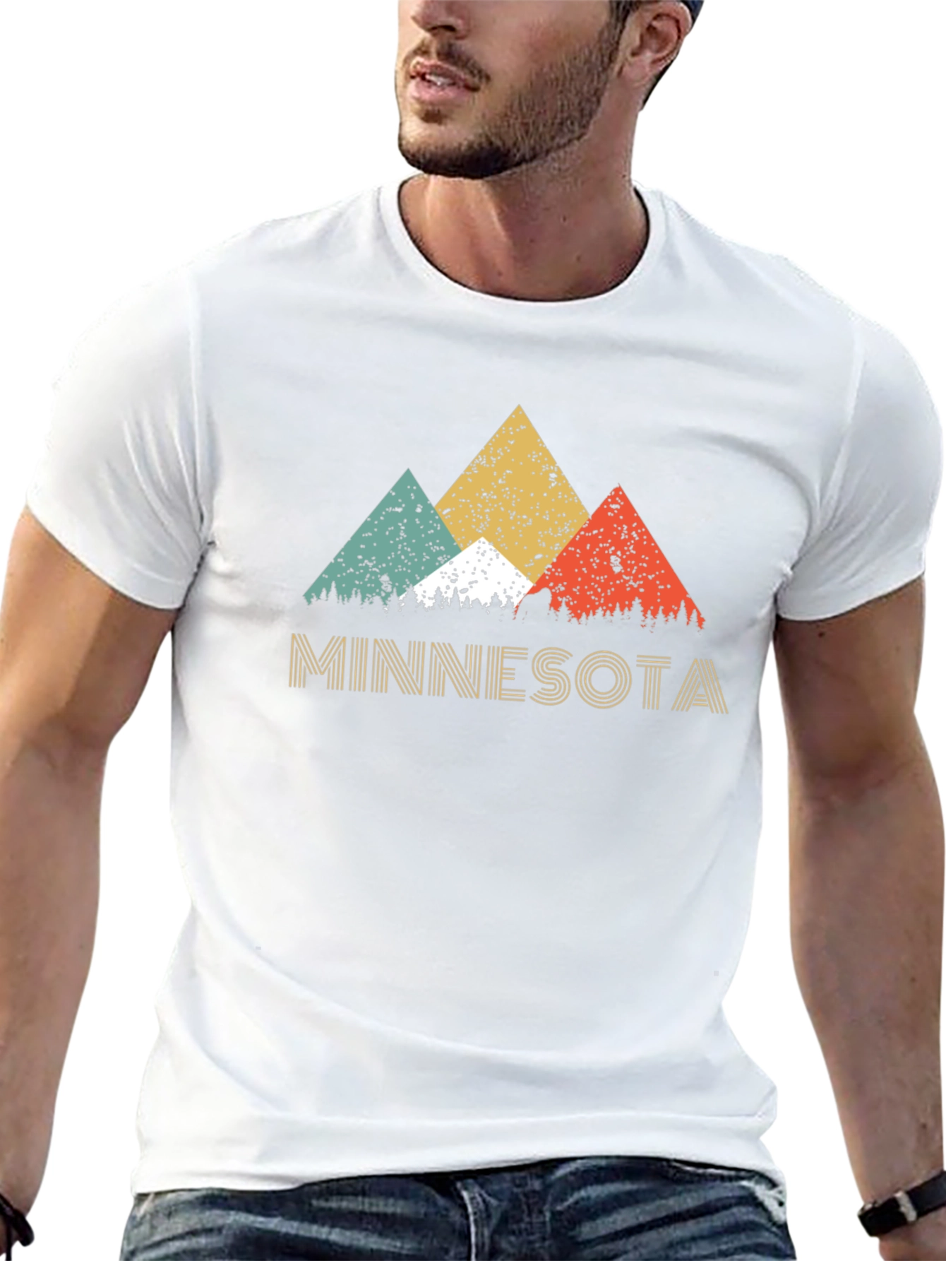 Minnesota Retro Mountains Graphic T-Shirt