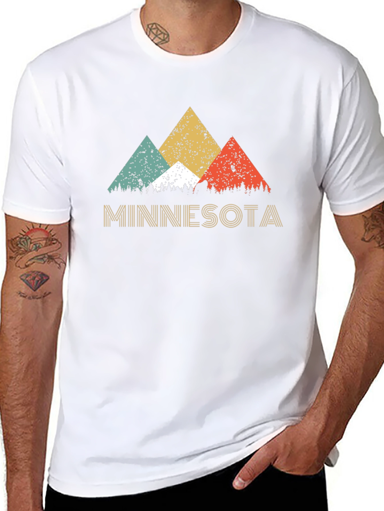 Minnesota Retro Mountains Graphic T-Shirt