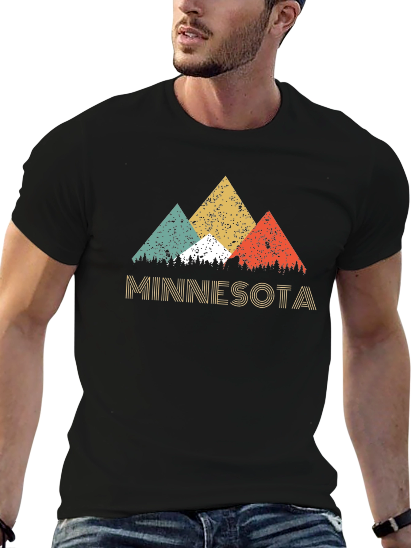 Minnesota Retro Mountains Graphic T-Shirt