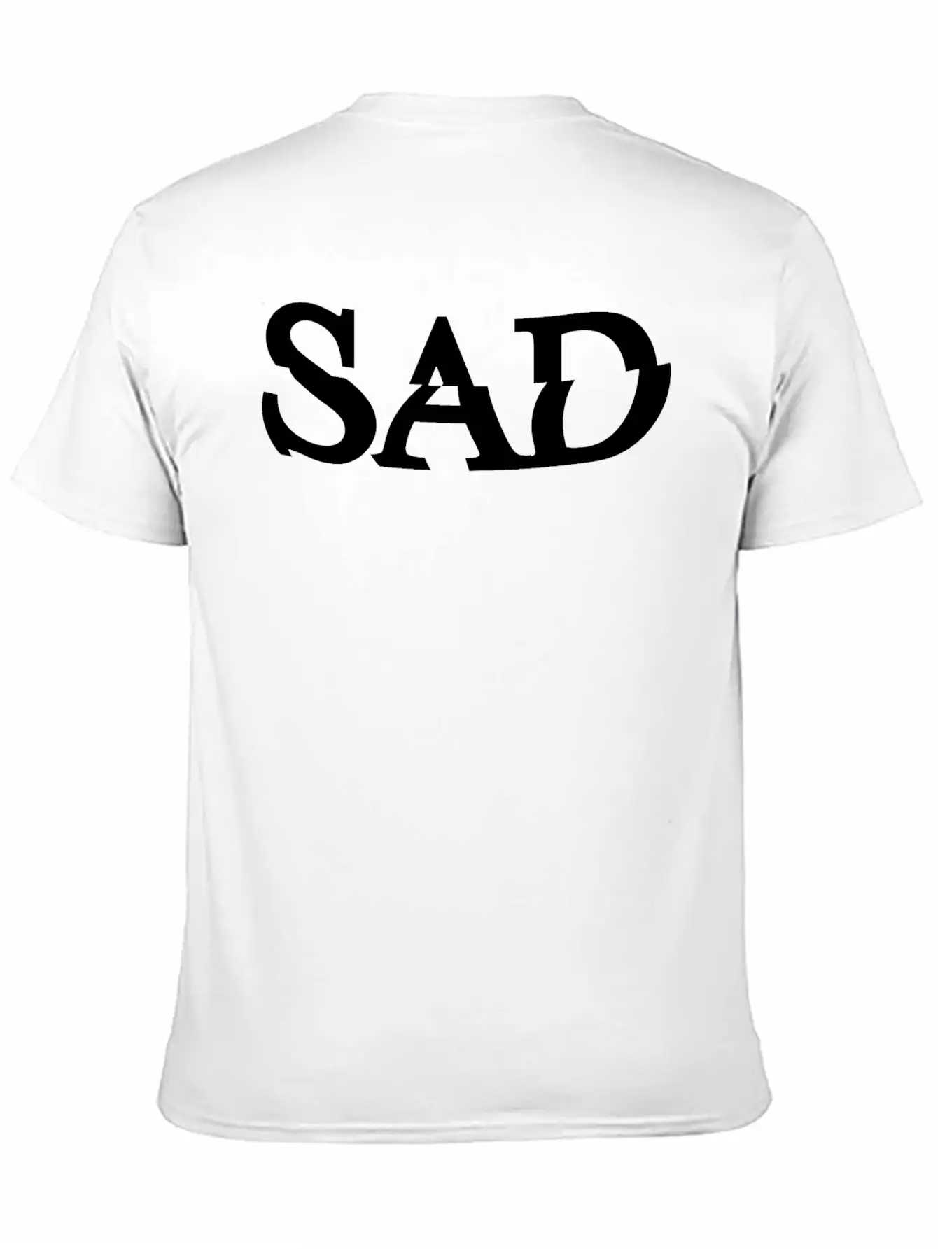 Sad Unisex Casual T-Shirt – Clean Design For Daily Comfort