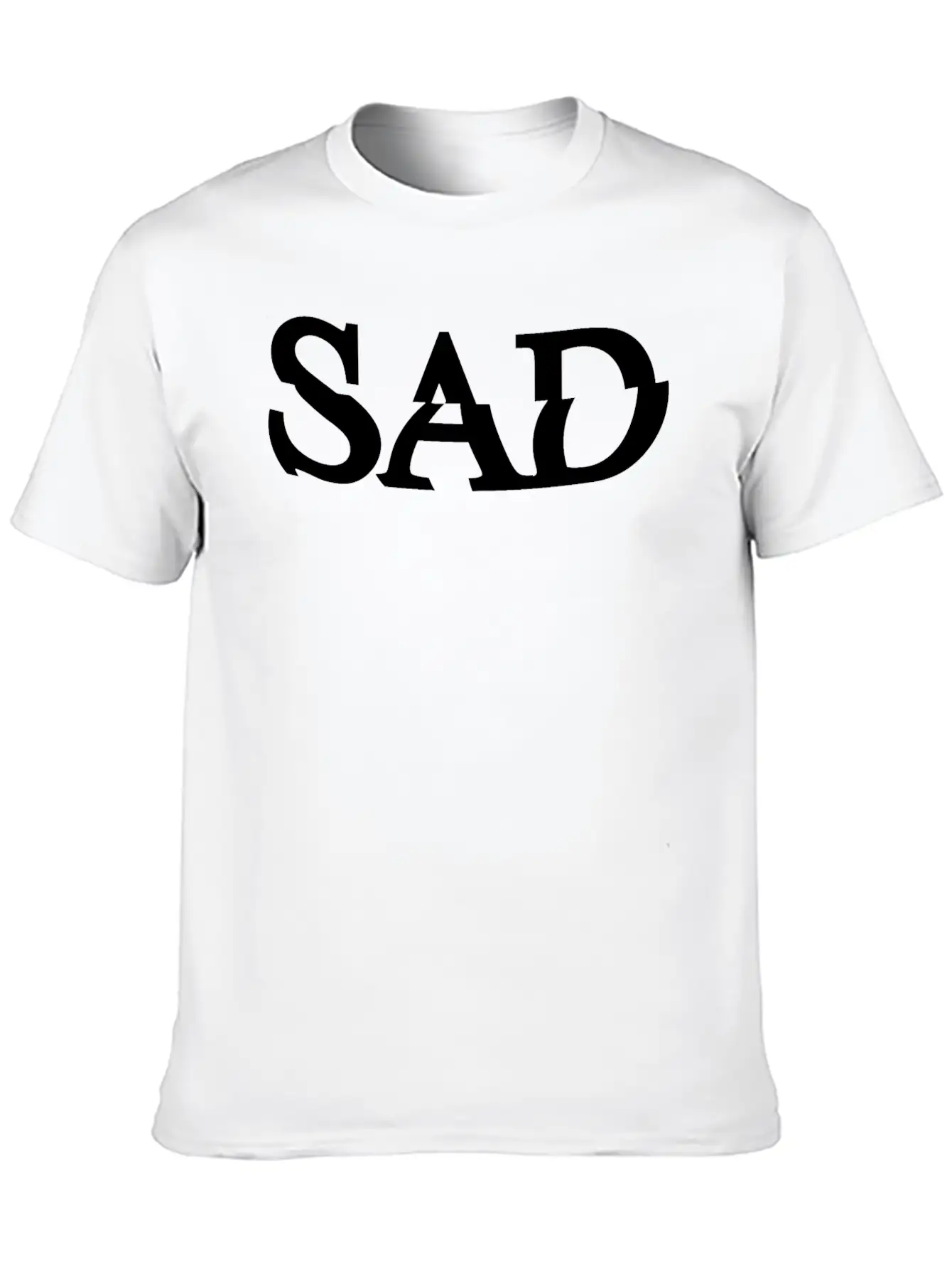 Sad Unisex Casual T-Shirt – Clean Design For Daily Comfort