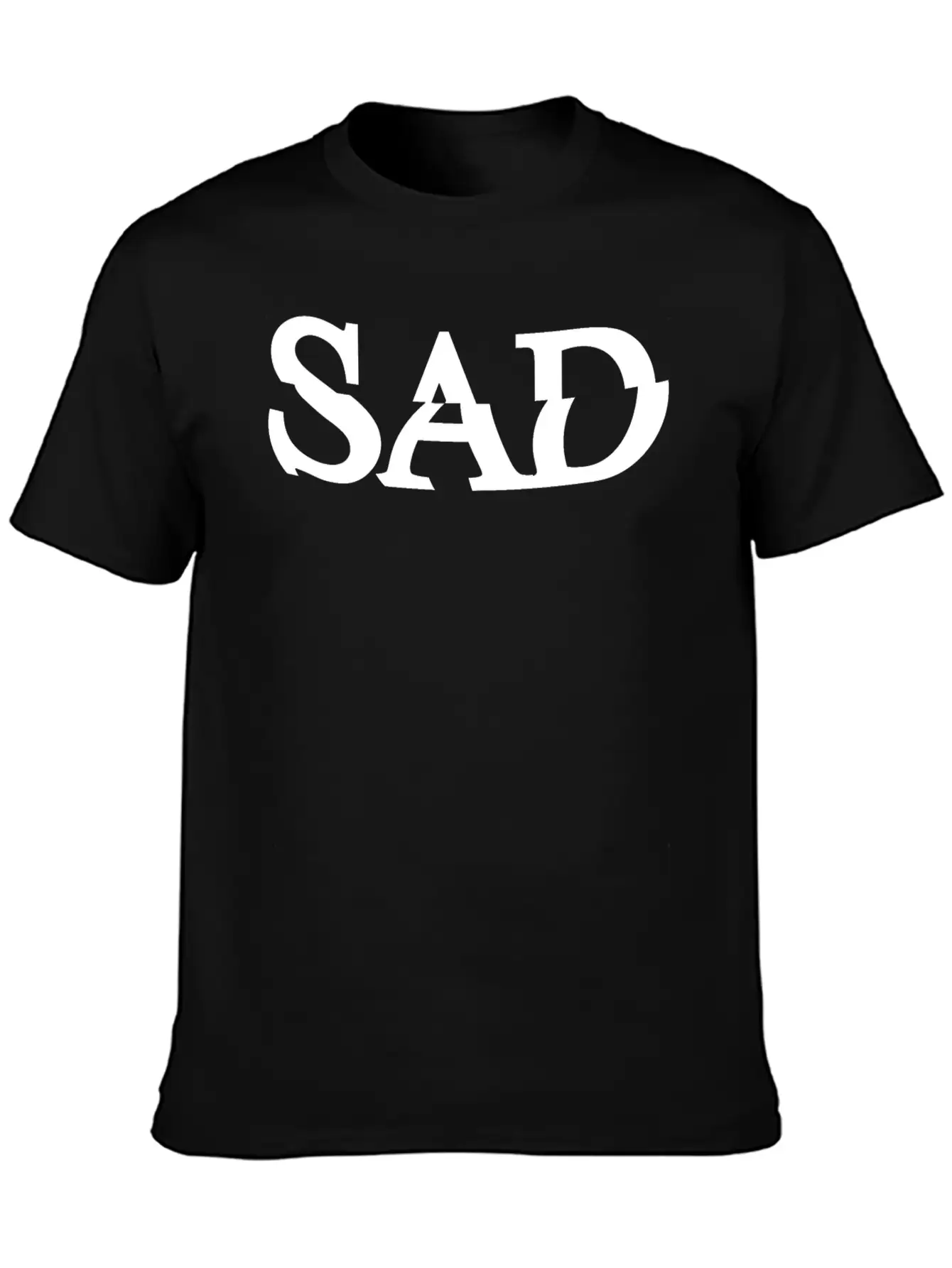 Sad Unisex Casual T-Shirt – Clean Design For Daily Comfort