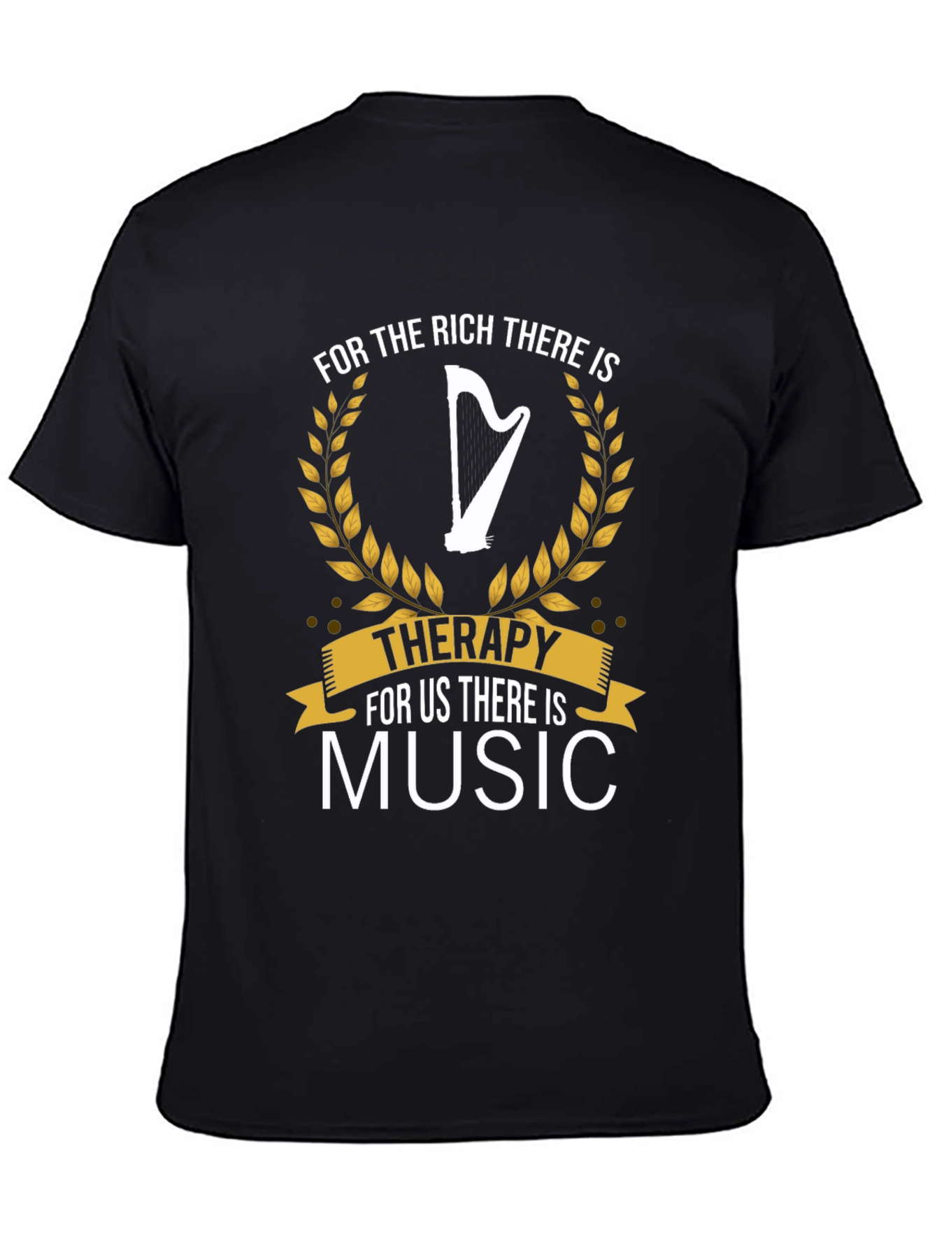 Music Therapy T-Shirt | Harp Graphic Tee