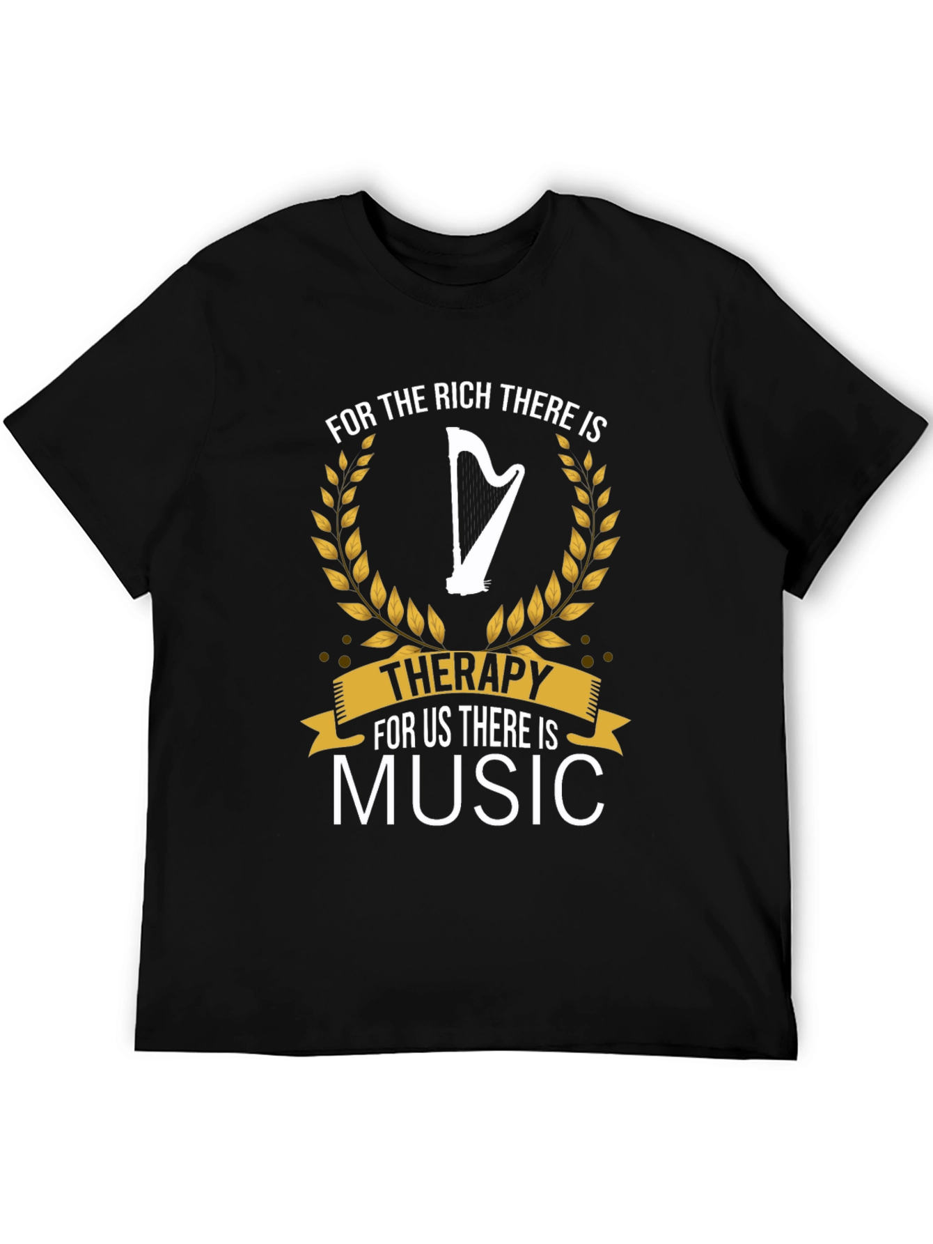 Music Therapy T-Shirt | Harp Graphic Tee