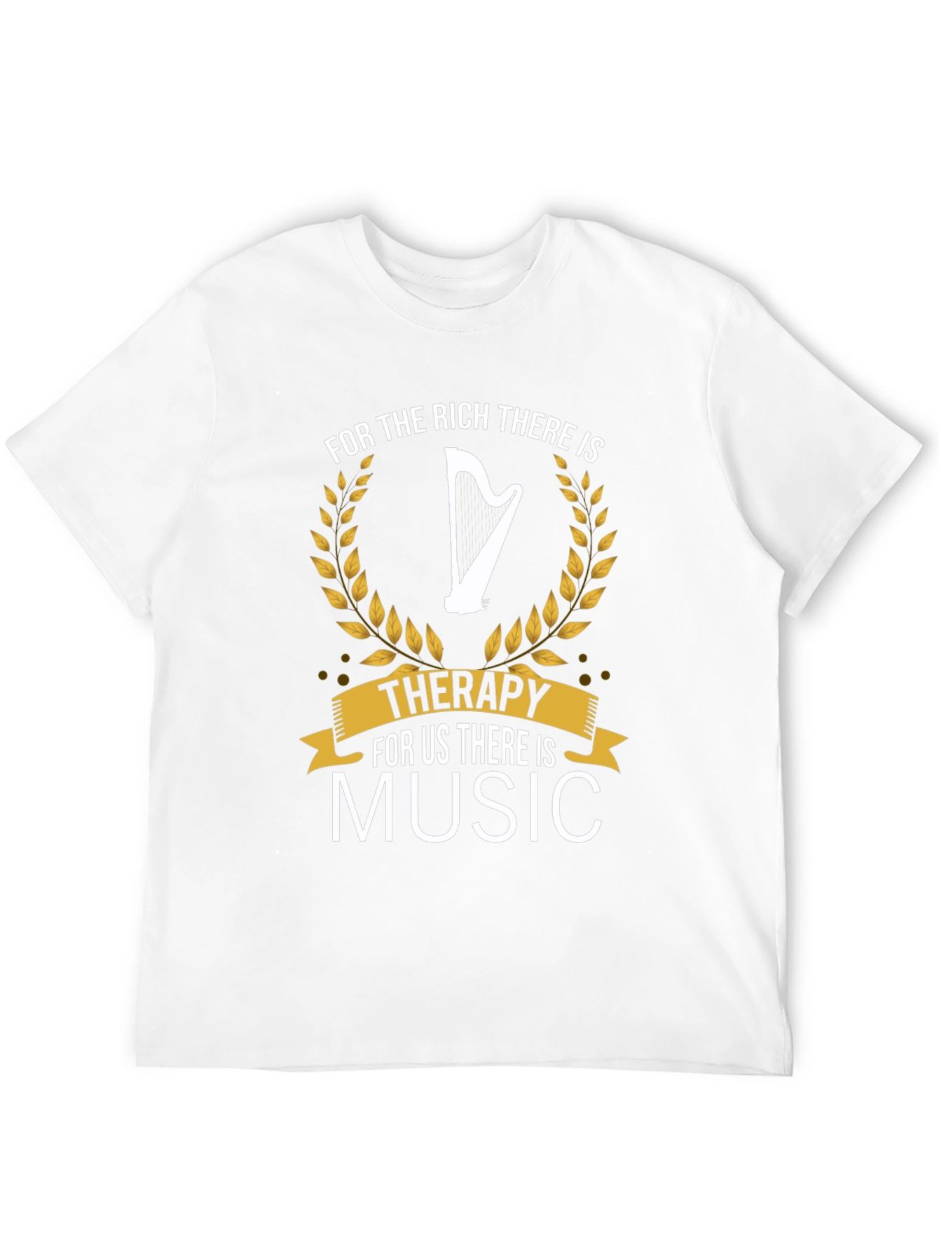 Music Therapy T-Shirt | Harp Graphic Tee