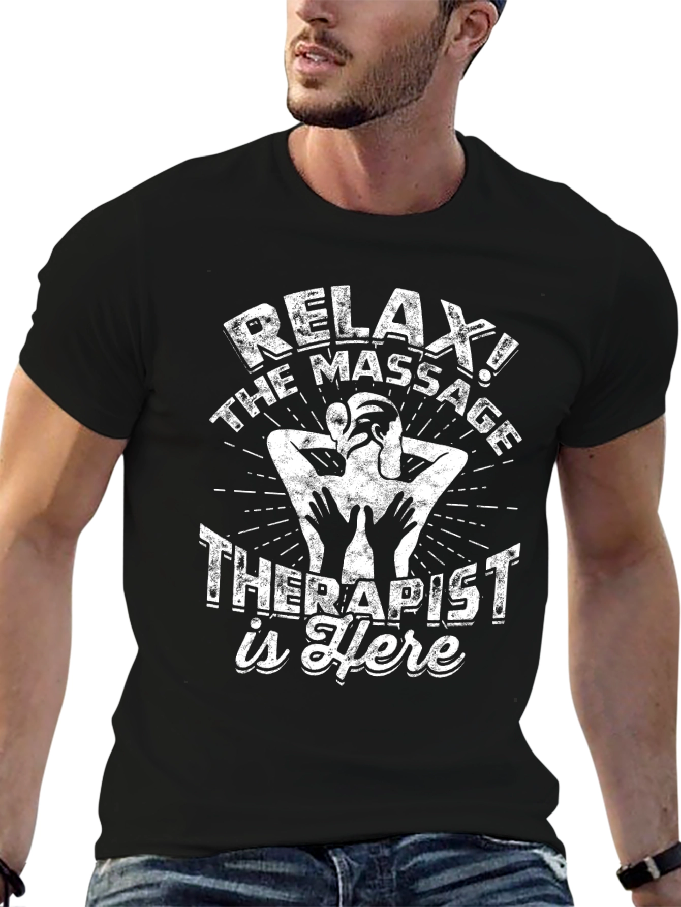 Relax Massage Therapist Tee - Black