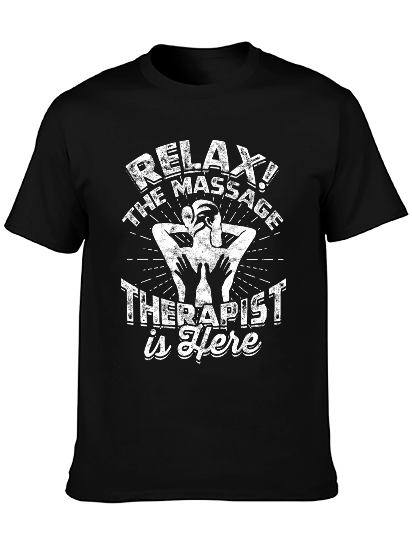 Relax Massage Therapist Tee - Black